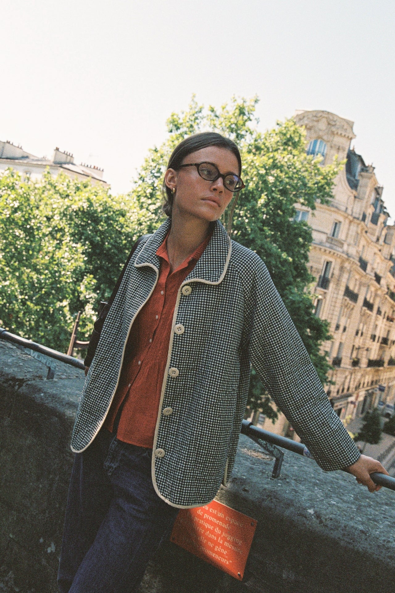 Ginny Quilted Jacket Onyx Check