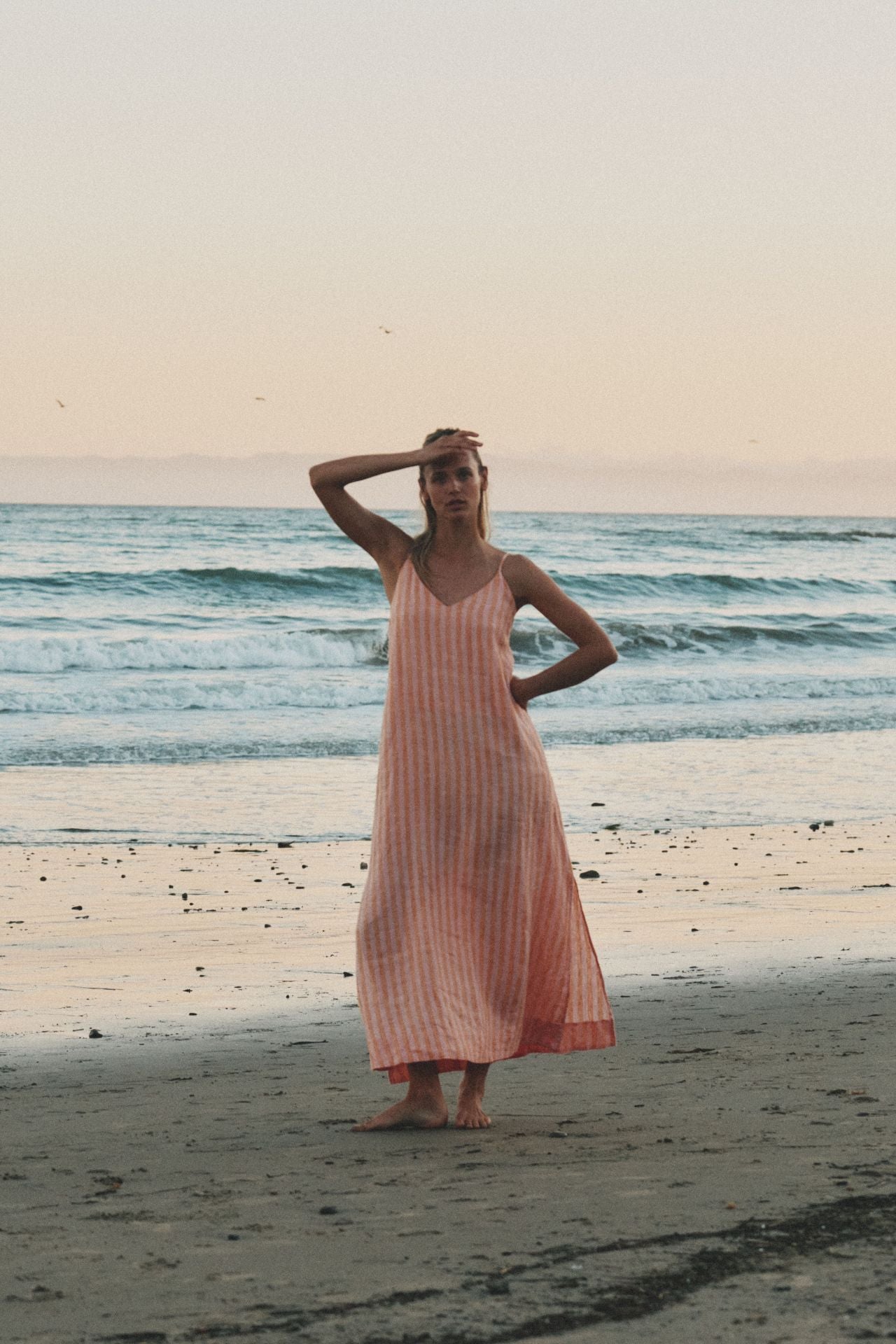 Reva Dress Creamsicle Stripe