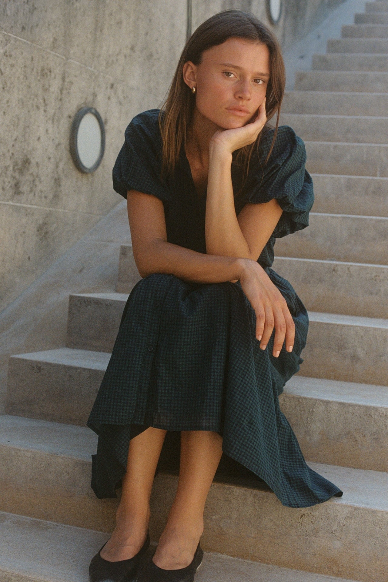Blair Dress Sea Pine Check