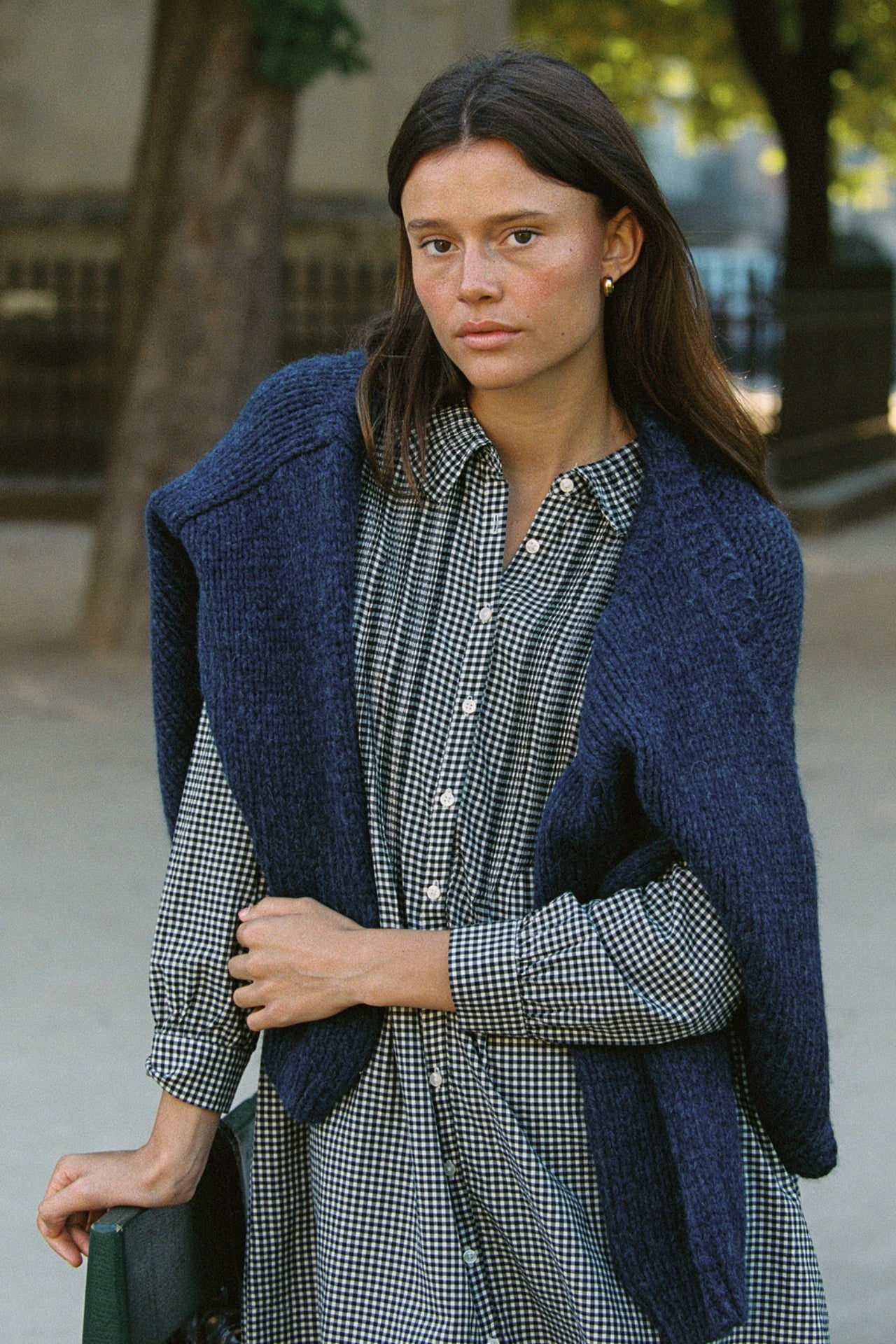 Olive Dress Onyx Check