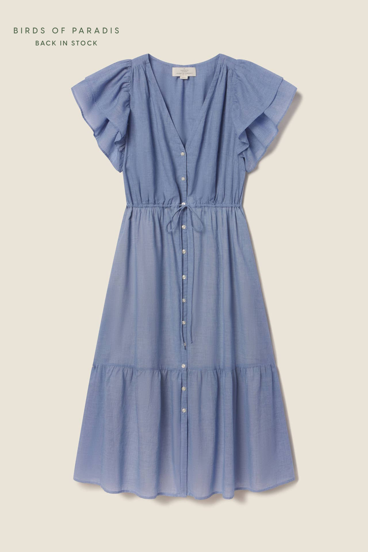 Kristine Dress Blue Houndstooth