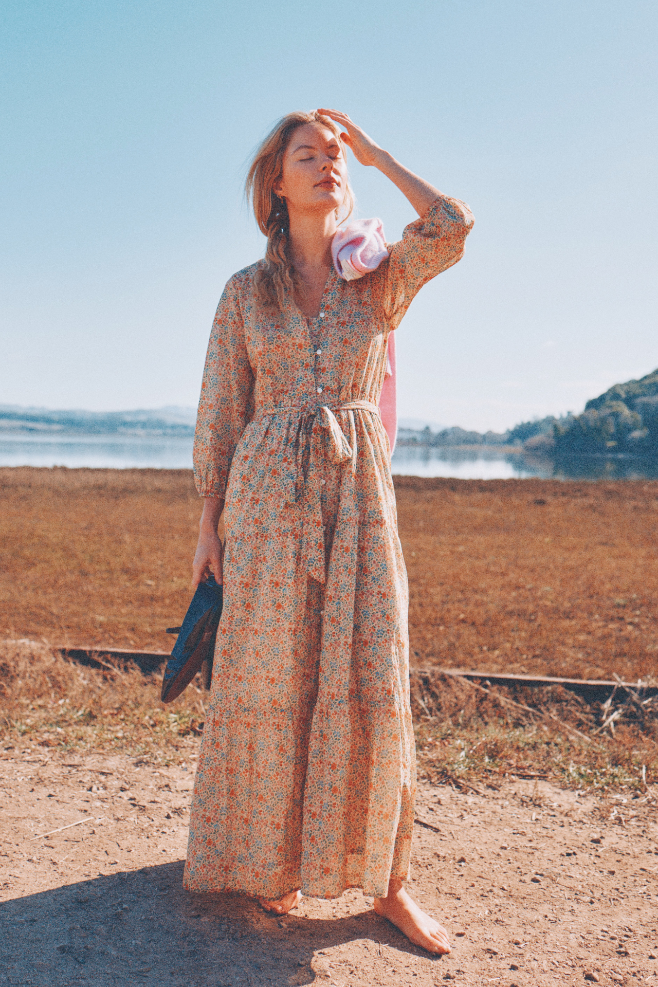 Trovata Lia dress in Gardenette, cotton — view 2