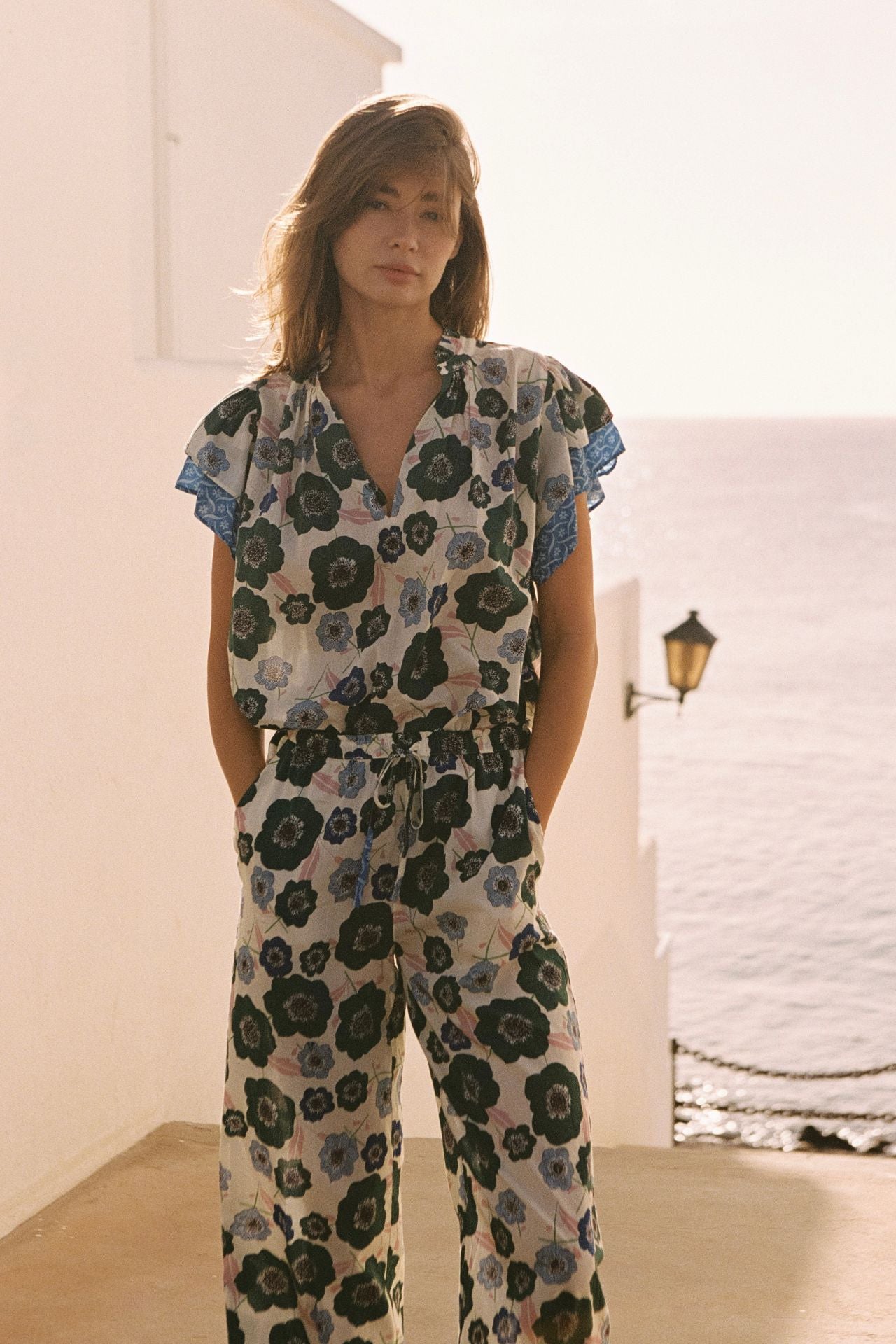 Vera Pant Green House Bloom Border