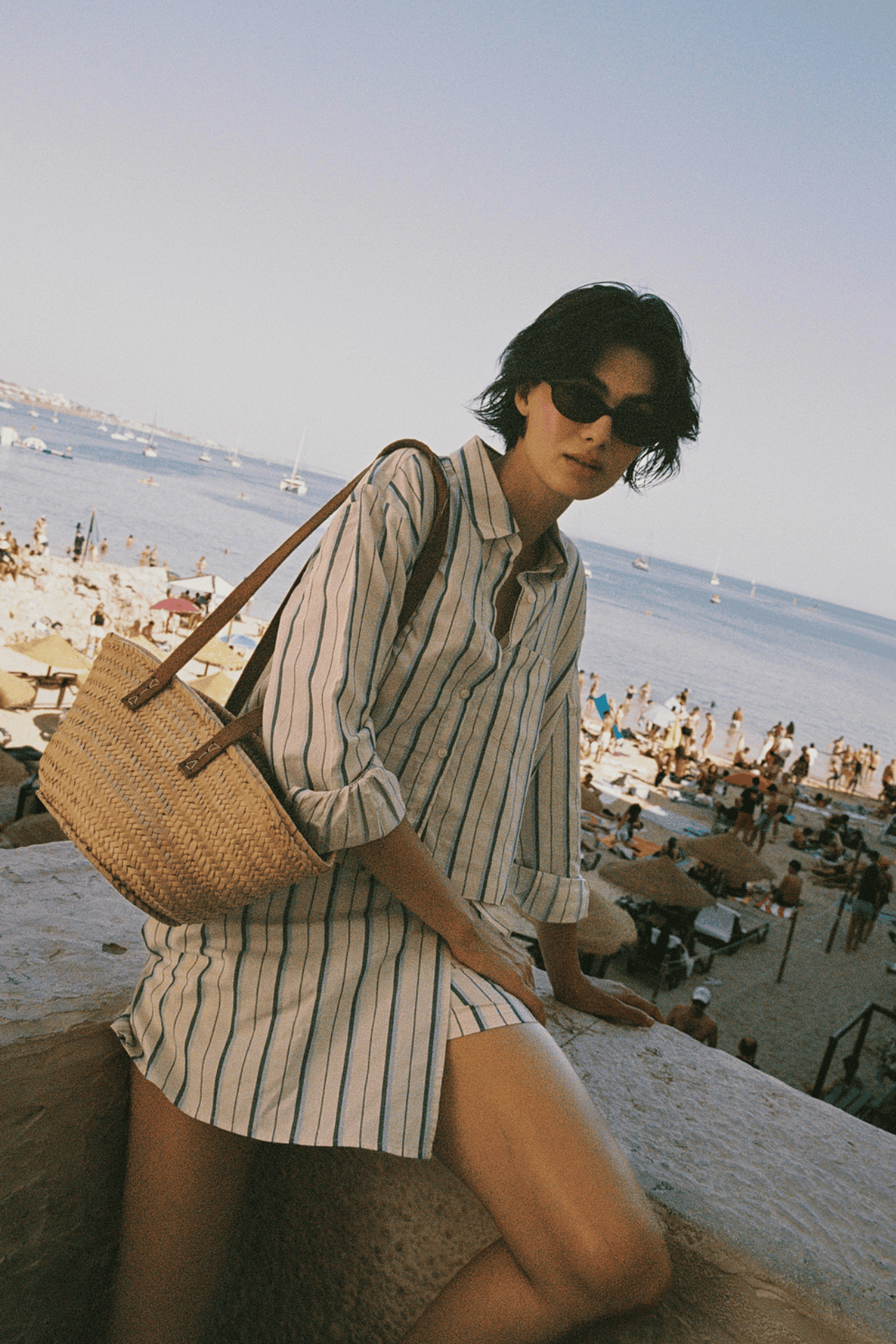 Callie Dress Verde Stripes