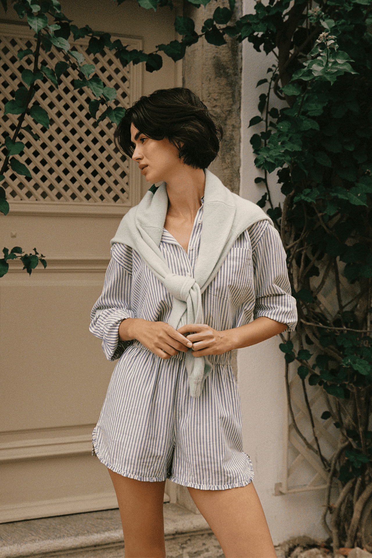 Lucille Short Seaside Stripe