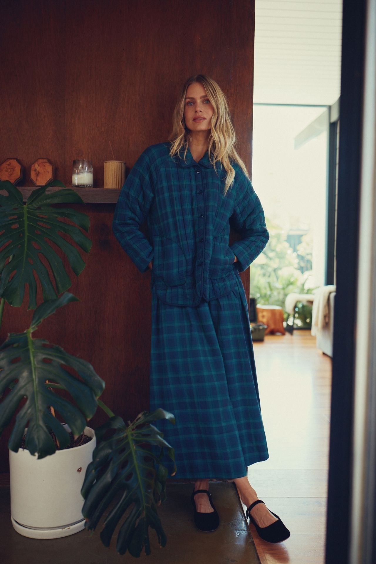 Lydia Skirt Nocturne Plaid