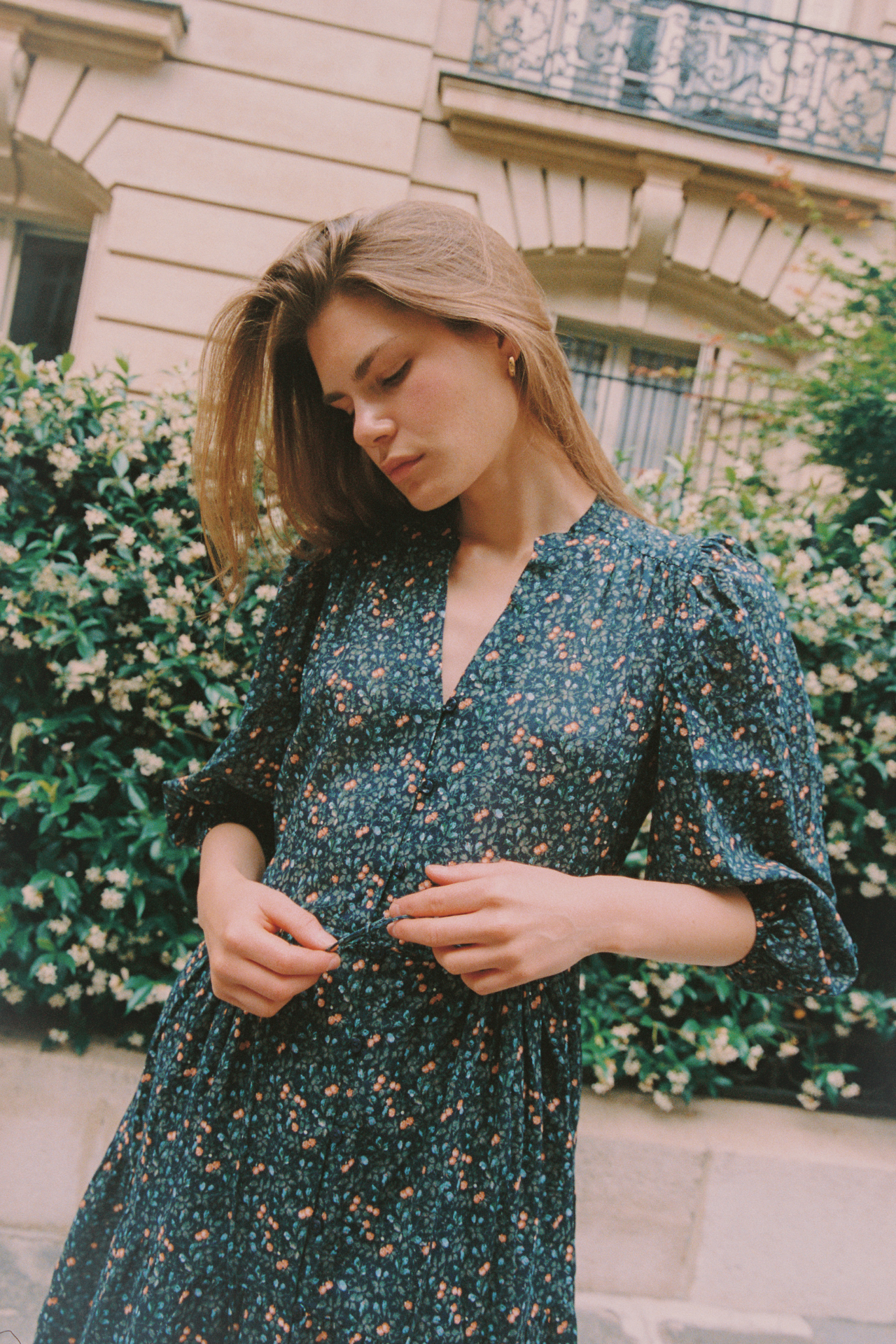 Trovata Sylvie dress in Marin Ditsy, cotton — view 2