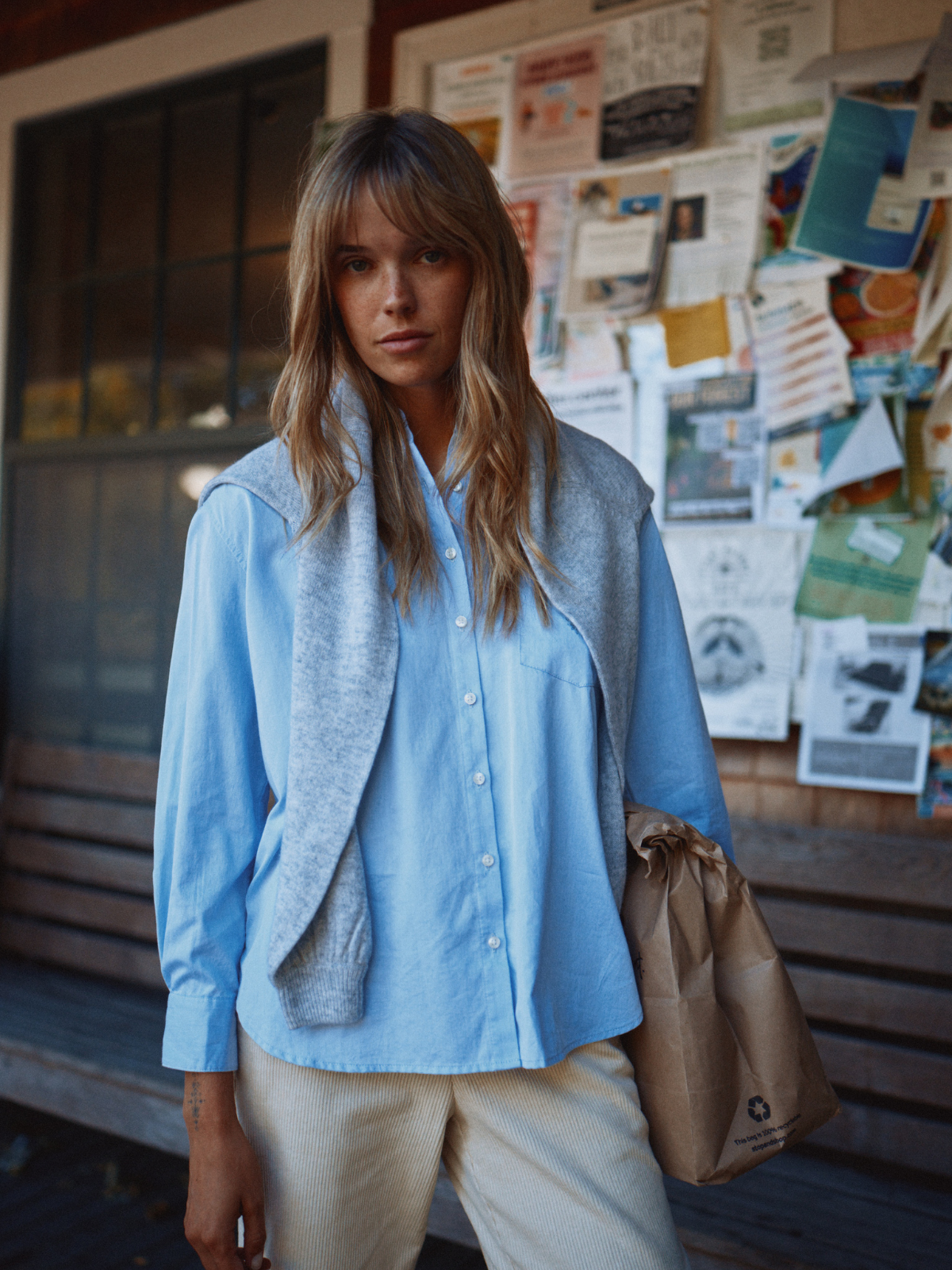 Blake Oversized Shirt Light Blue