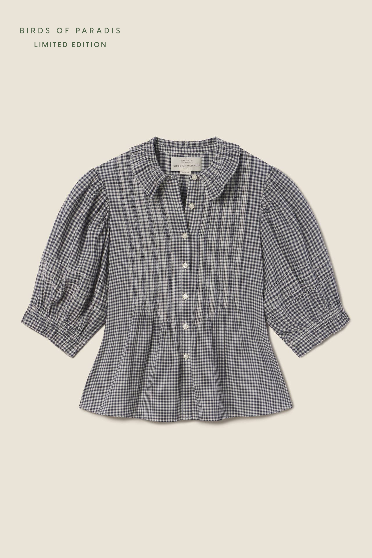 Jess Blouse Inkwell Gingham Jess Blouse Inkwell Gingham