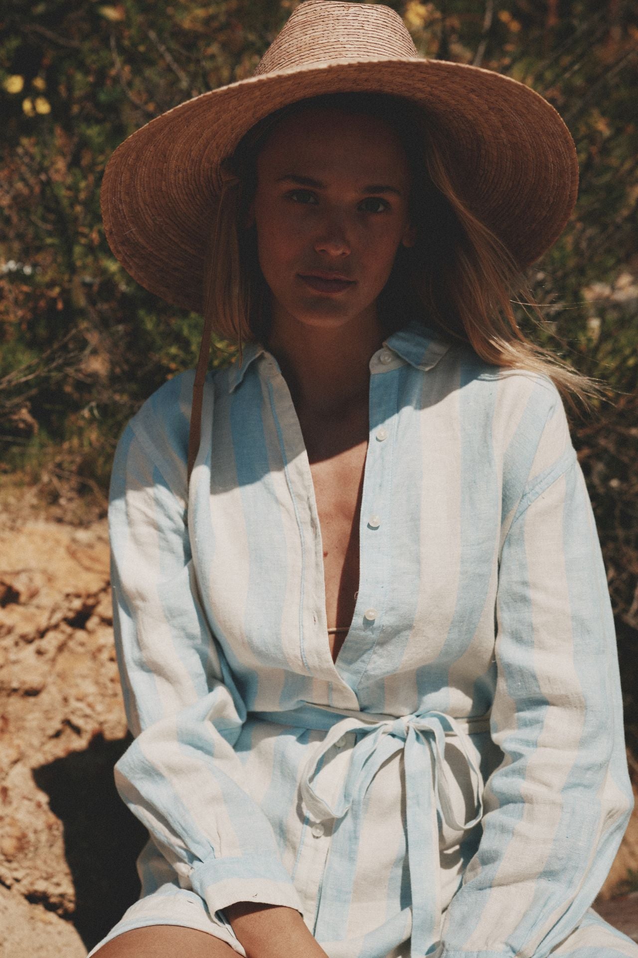 Catalina Shirtdress Seaside Stripe