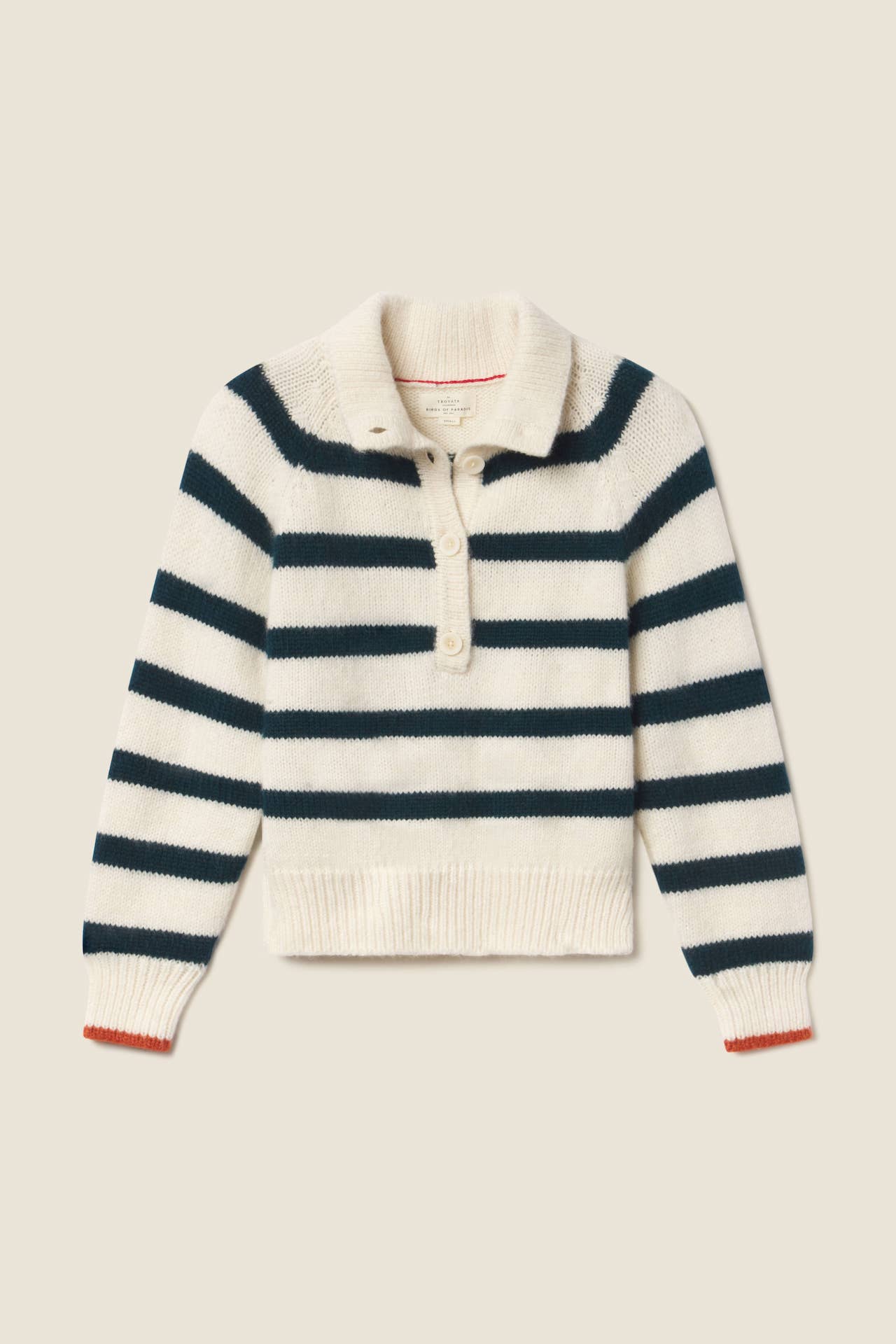 Juneau Sweater Teal Stripe