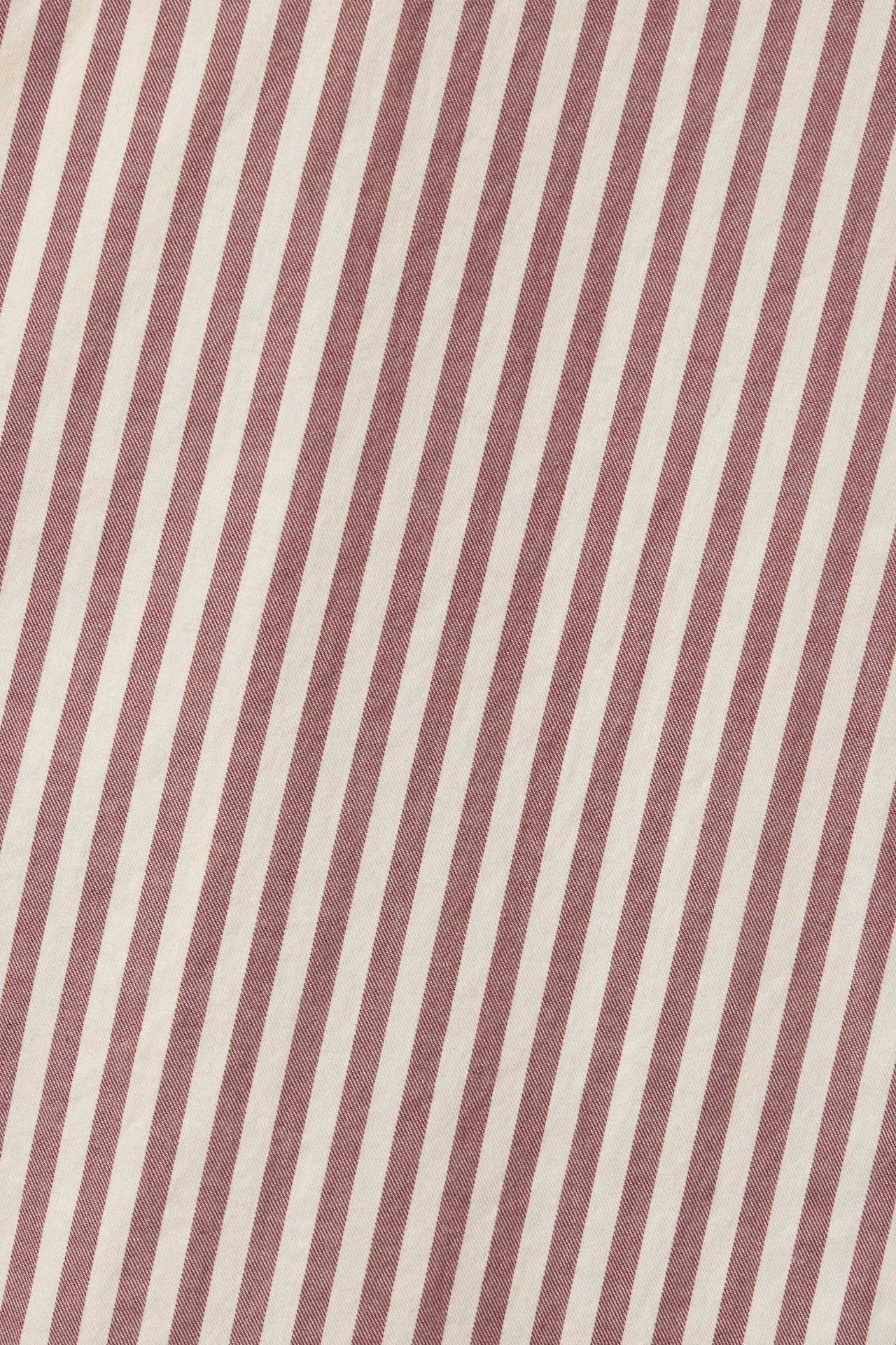 Blake Oversized Shirt Burgundy Stripe
