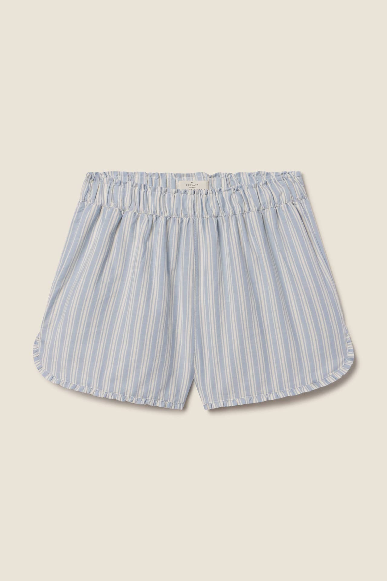 Lucille Short Blue Oxford Stripe