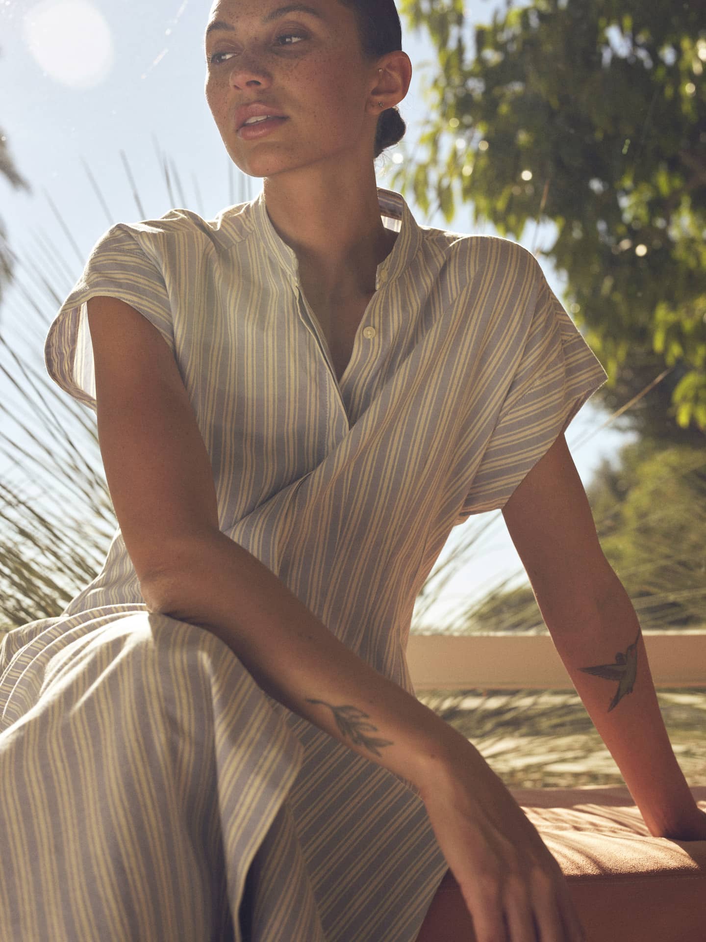 James Dress Blue Oxford Stripe