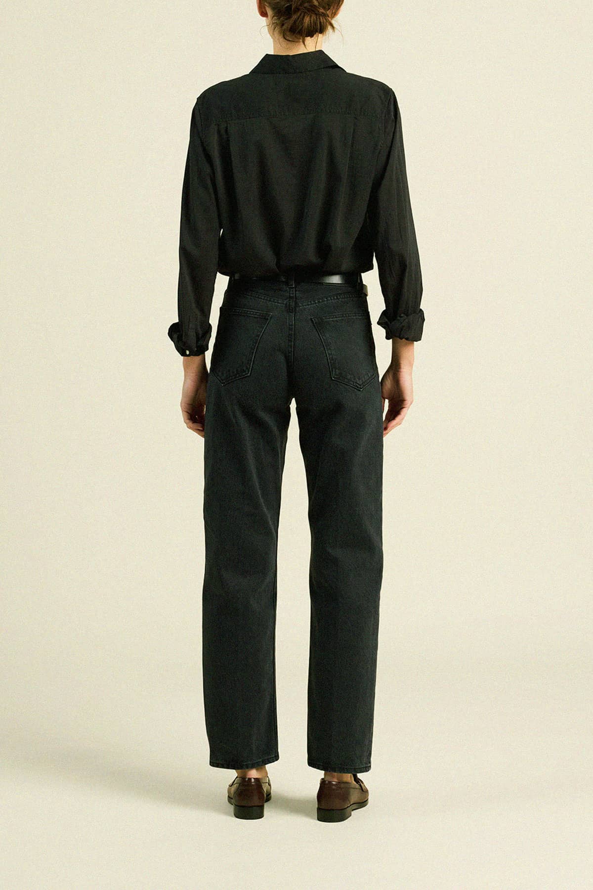 Grace Classic Shirt Black Poplin