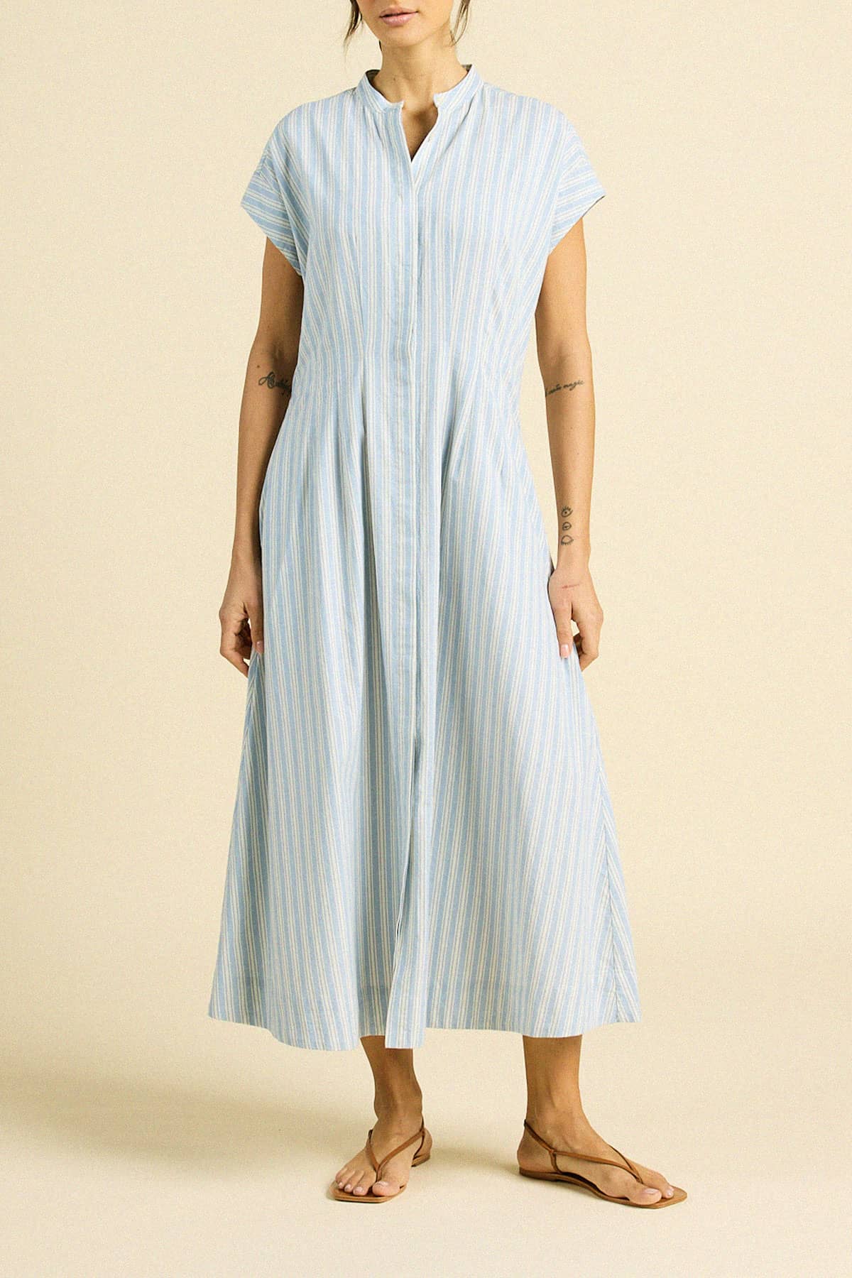 James Dress Blue Oxford Stripe