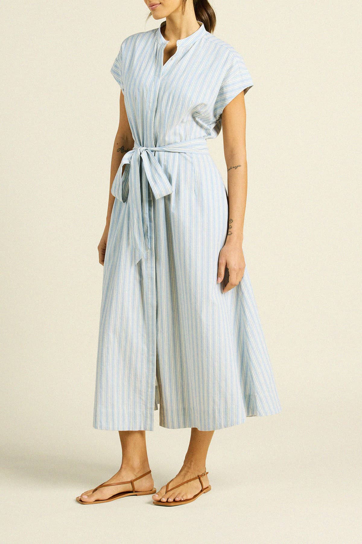James Dress Blue Oxford Stripe
