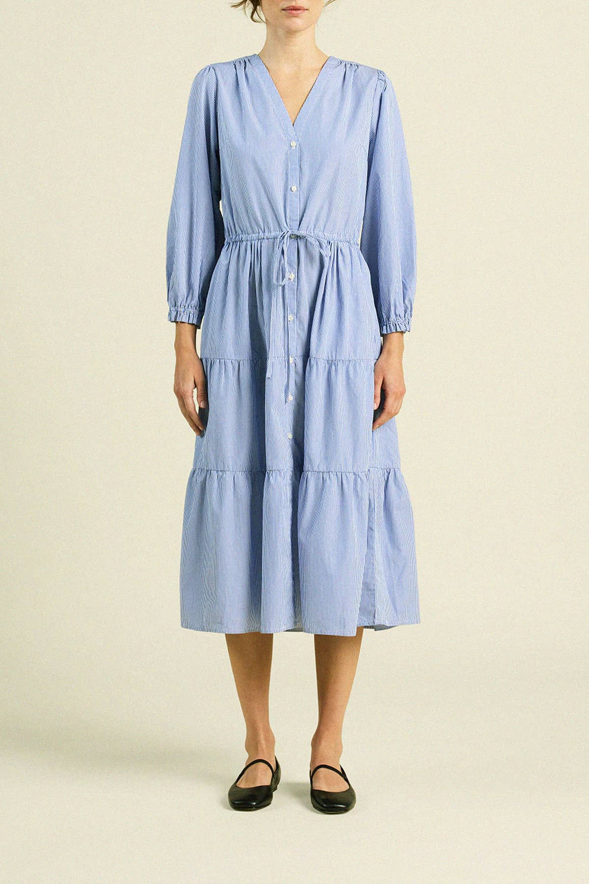 Ainsley "B" Dress Blue/White Stripe