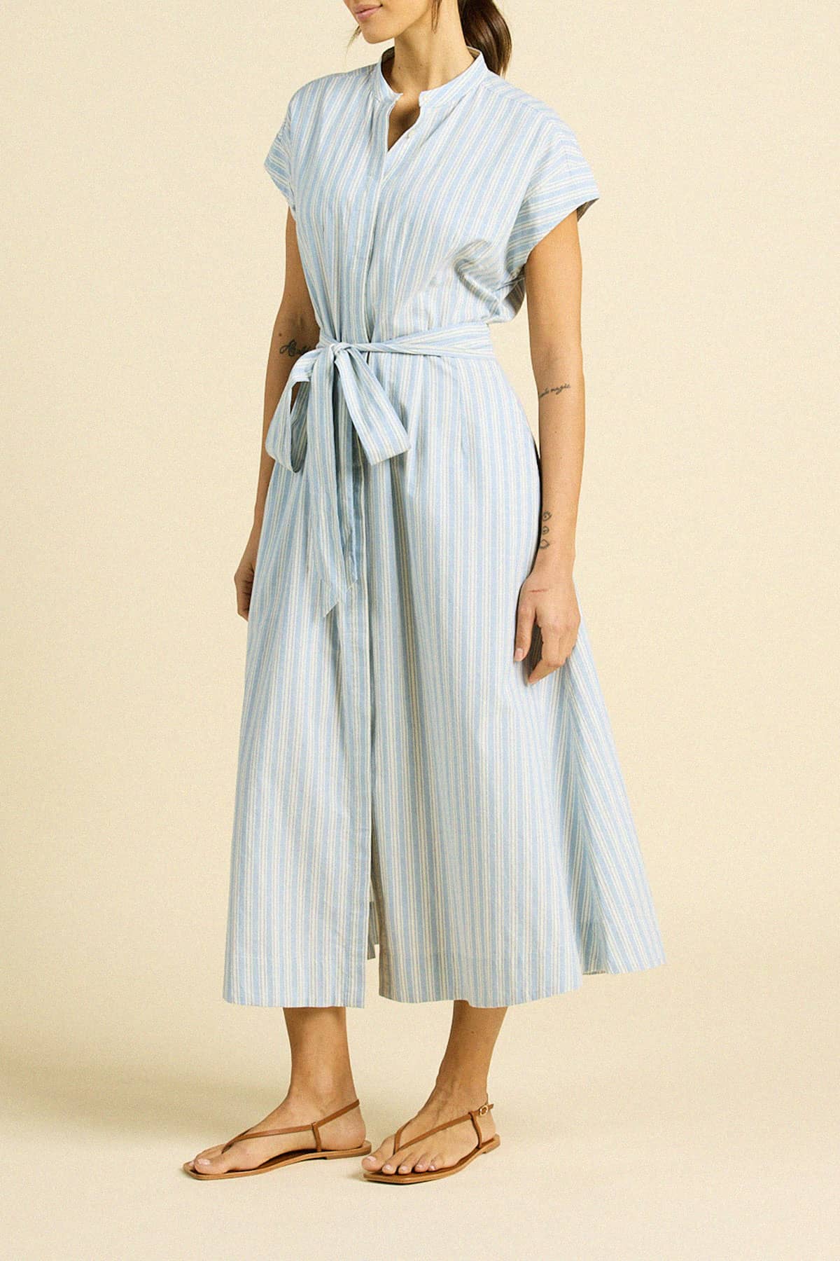 James Dress Blue Oxford Stripe