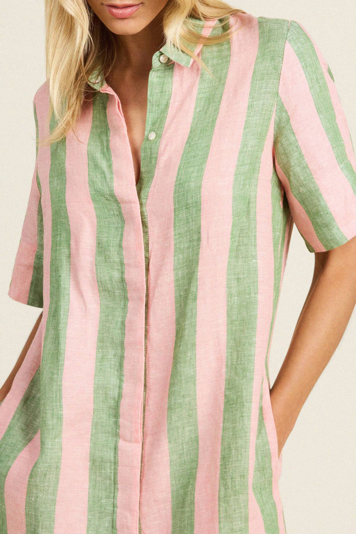 Dana Dress Watermelon Stripe