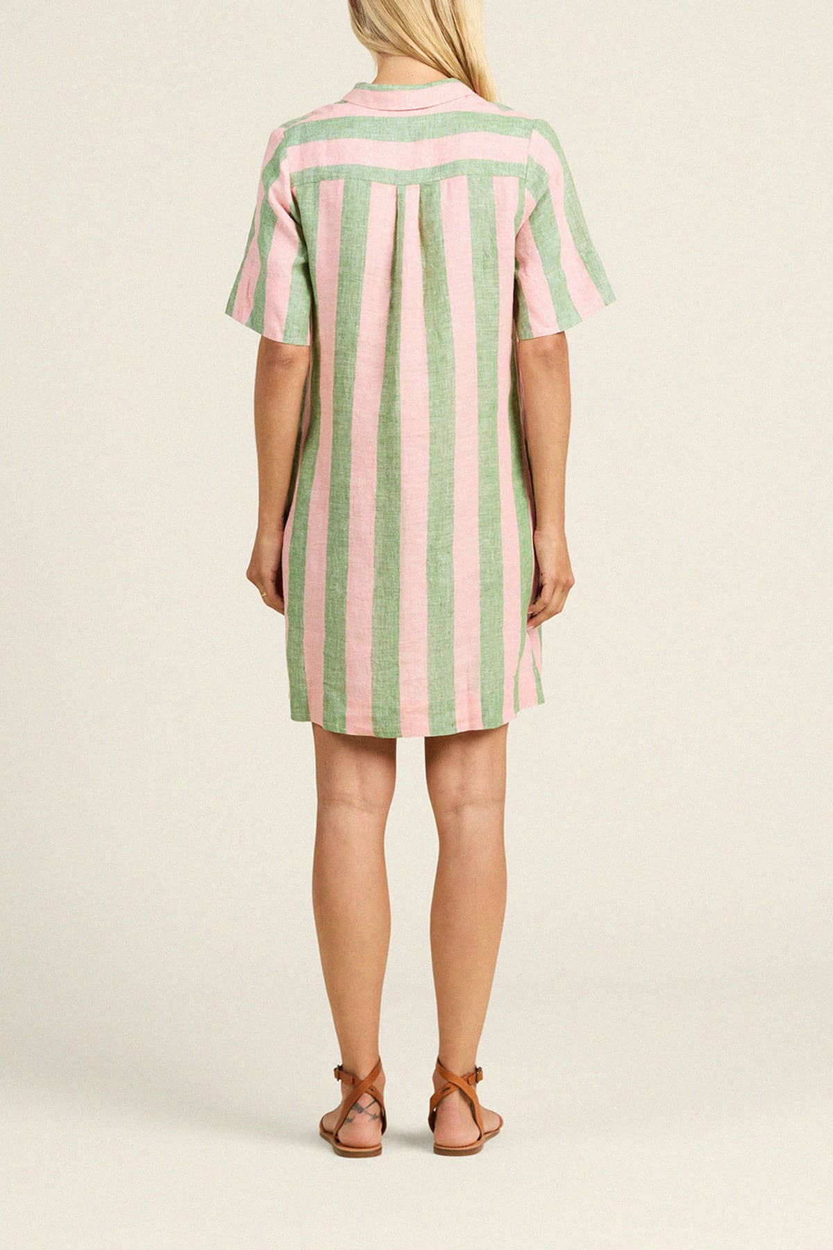 Dana Dress Watermelon Stripe