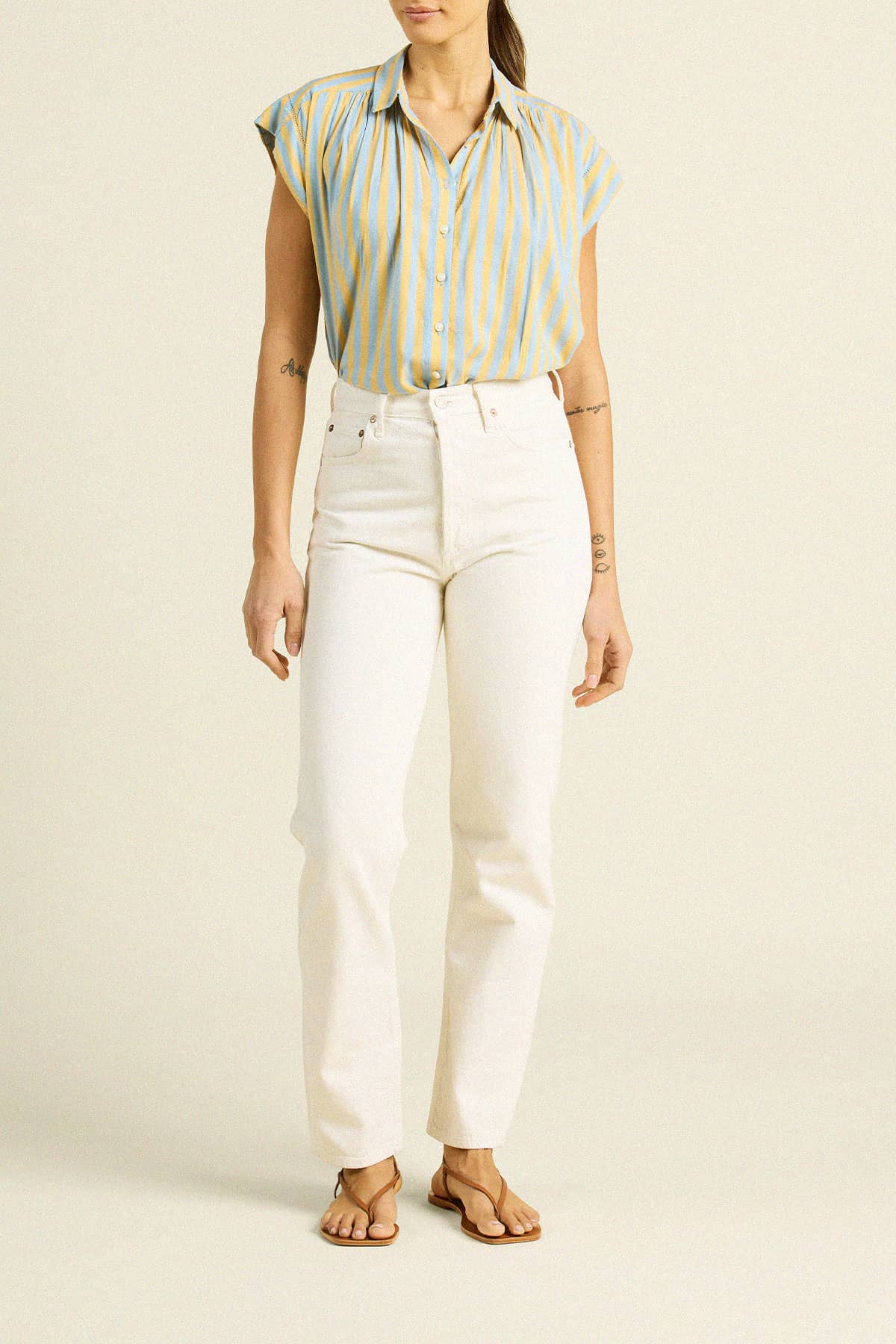 Della Shirt Golden Hour Stripe
