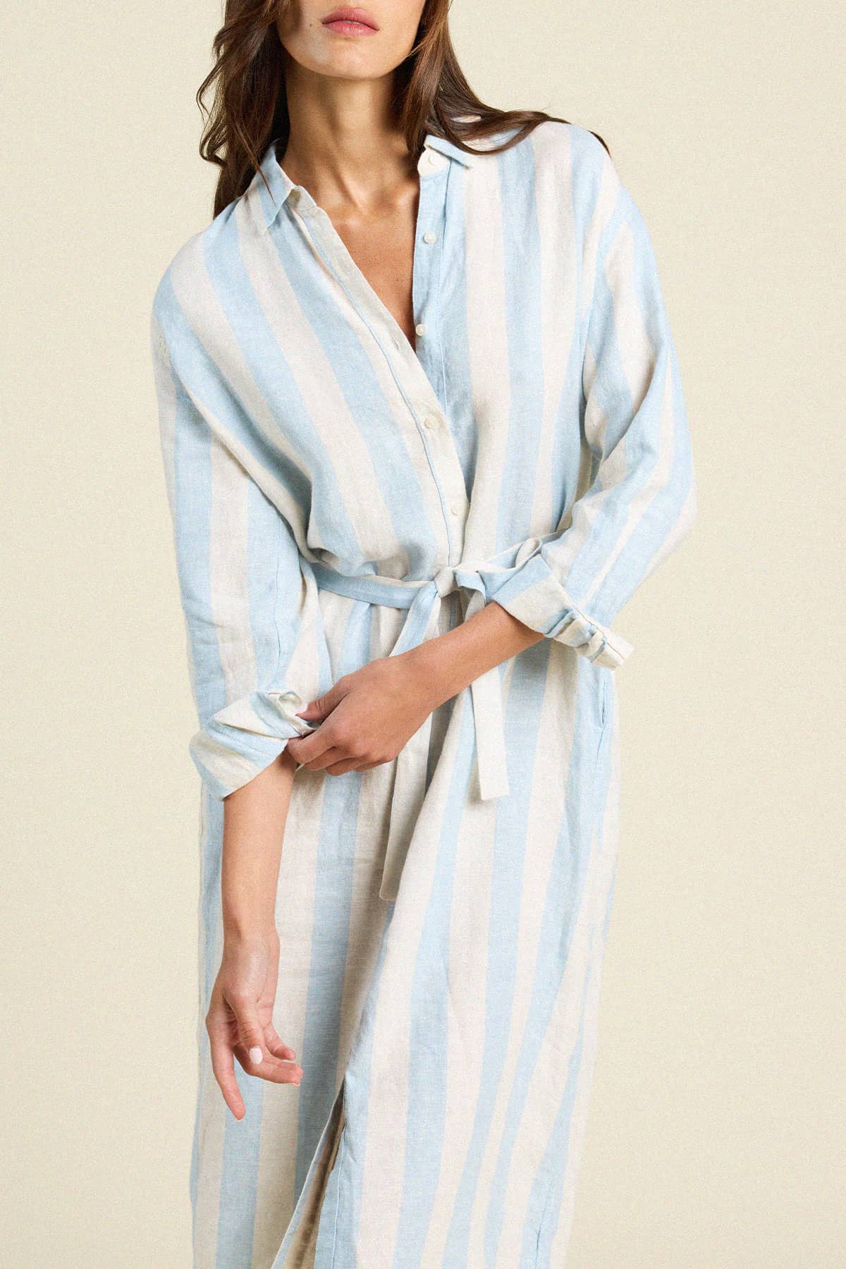 Catalina Shirtdress Seaside Stripe