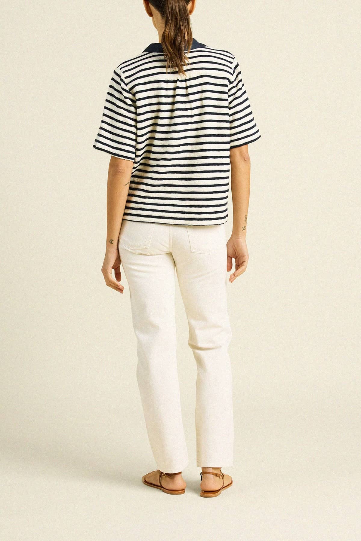 Cora Shirt Navy Stripe