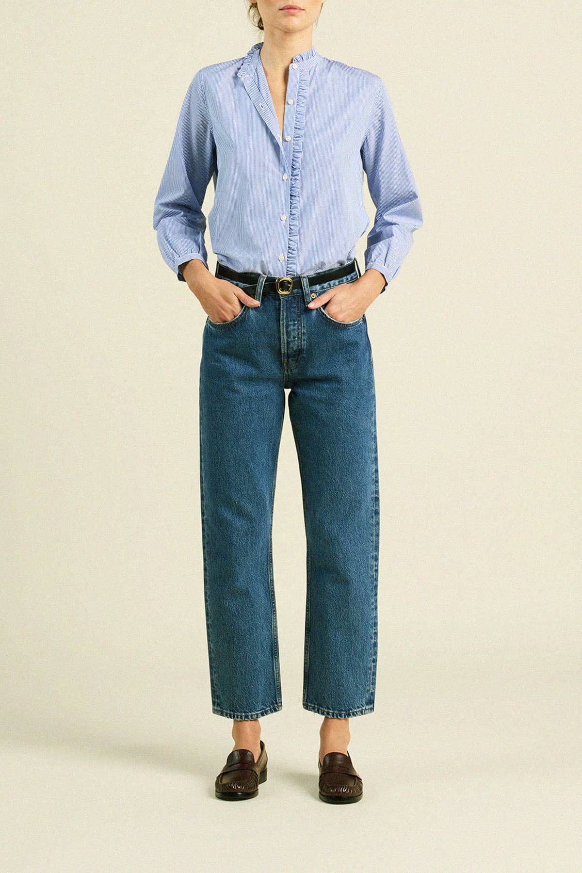 Helena Shirt Blue/White Stripe