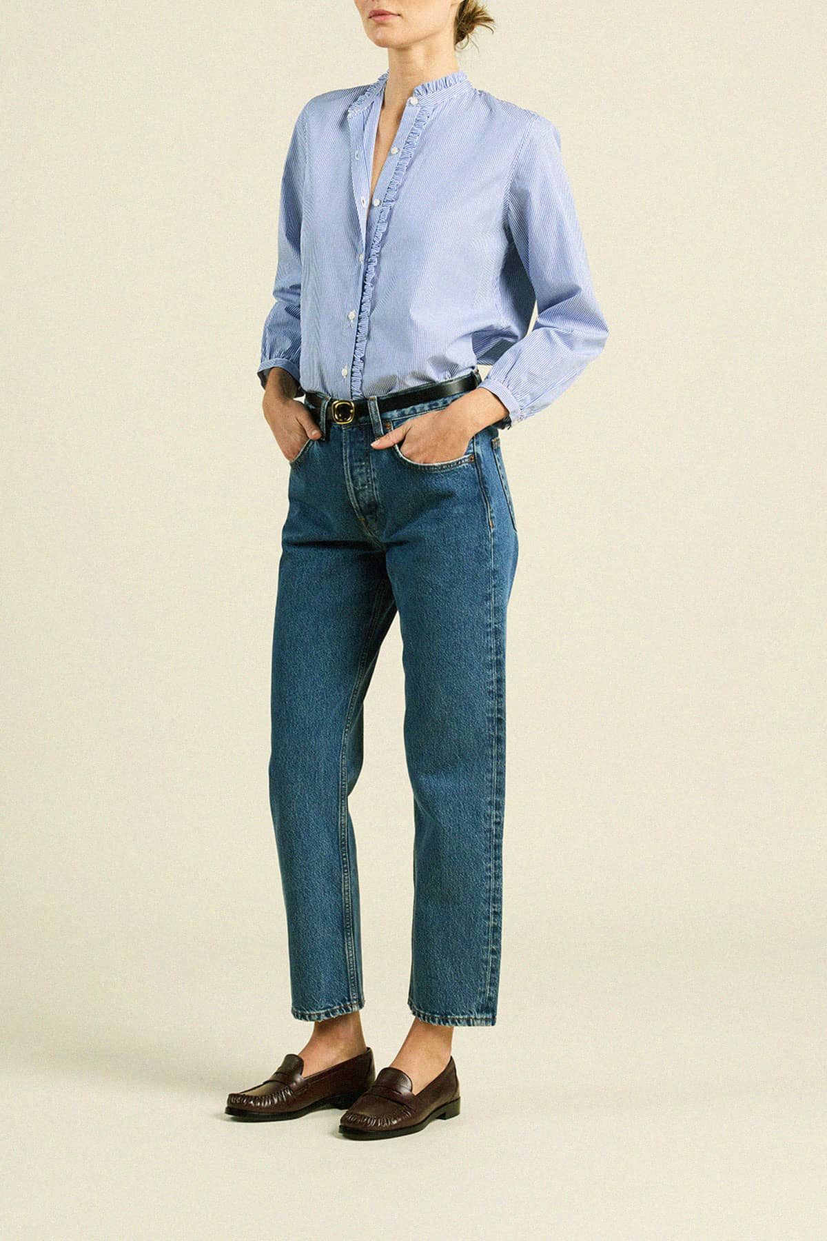 Helena Shirt Blue/White Stripe