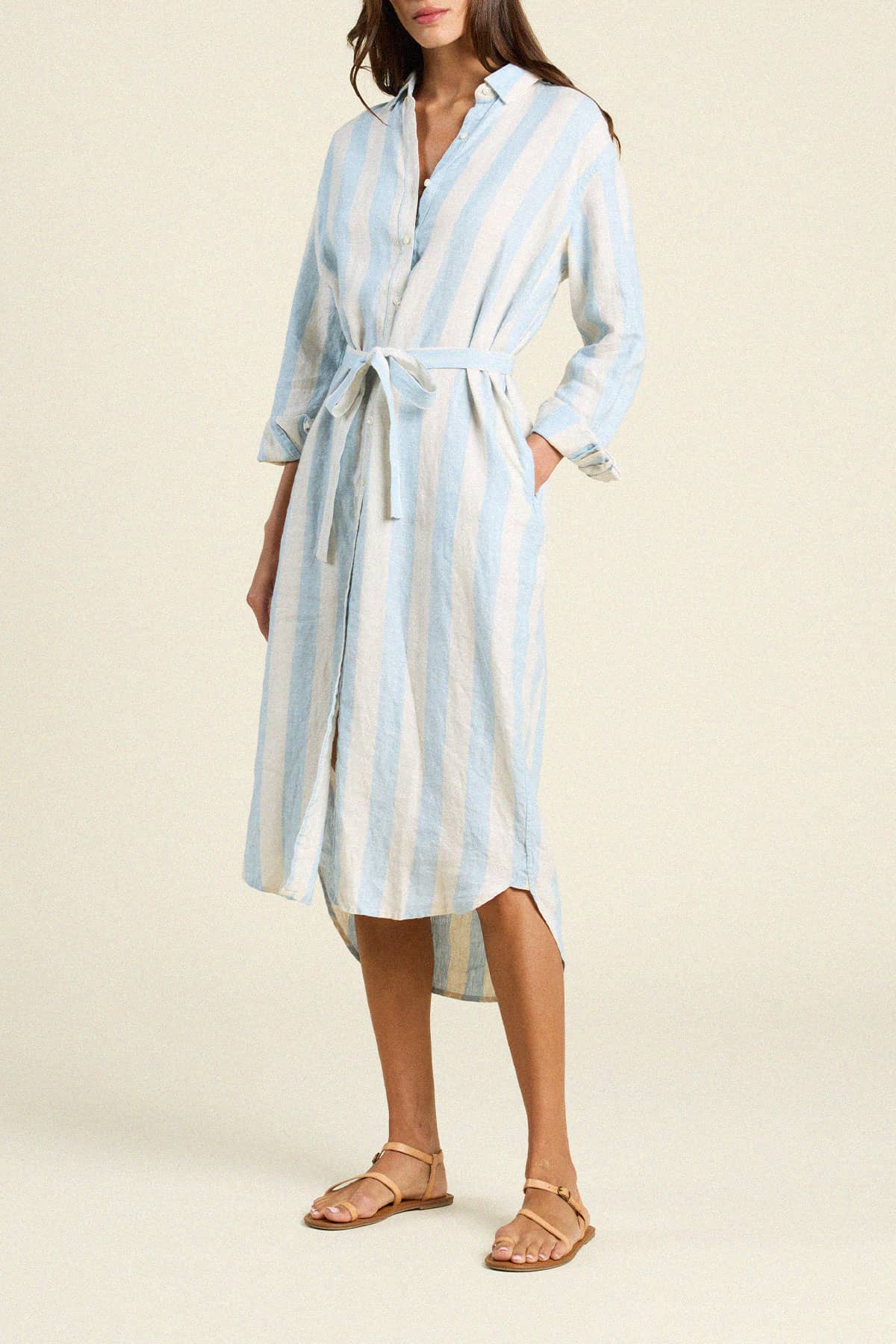 Catalina Shirtdress Seaside Stripe