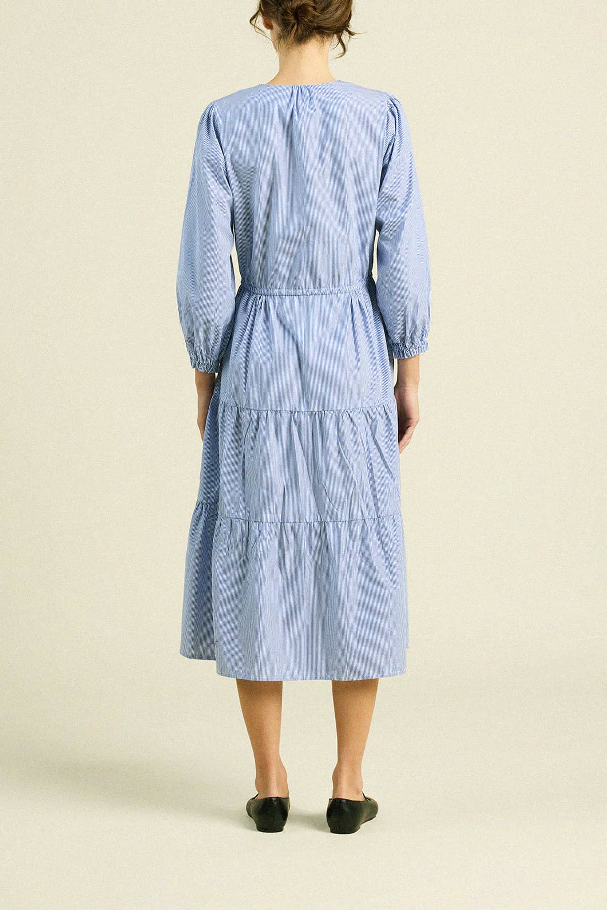 Ainsley "B" Dress Blue/White Stripe