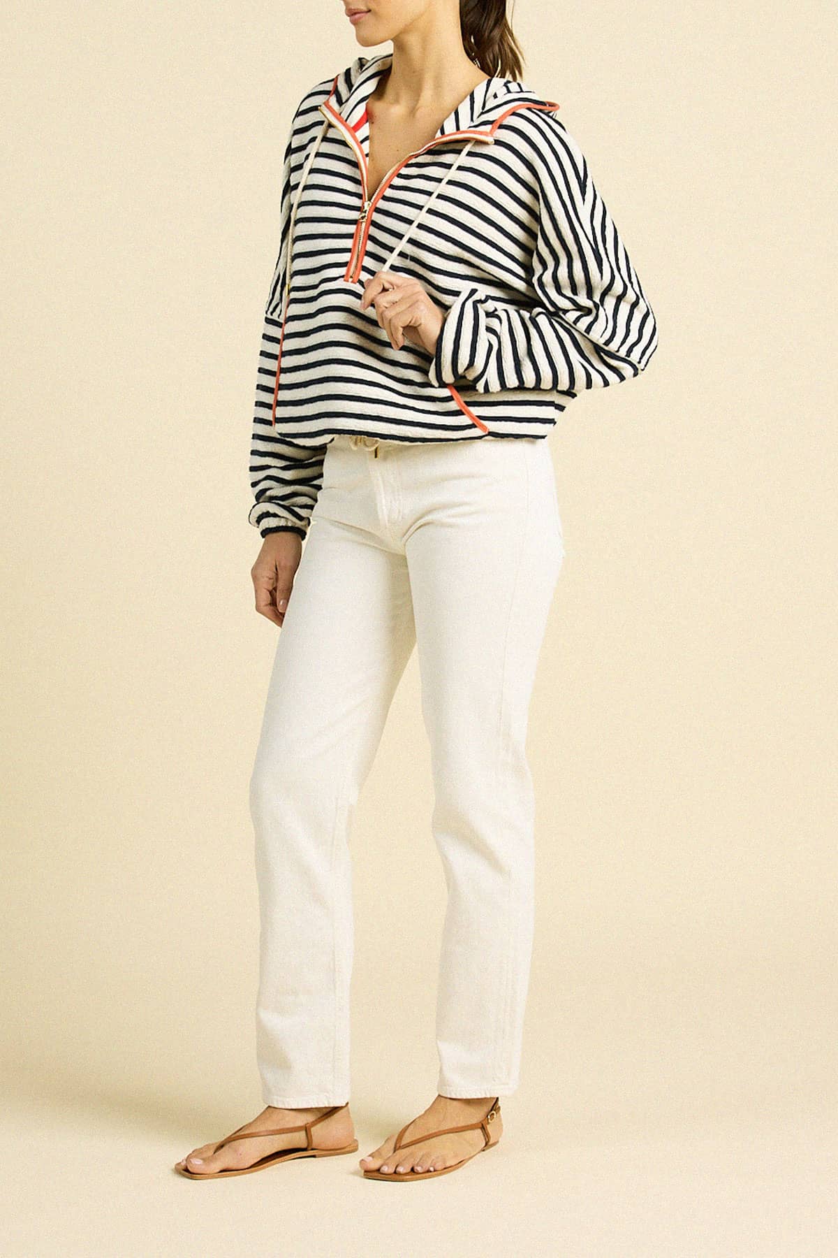 Andi Windbreaker Navy Stripe