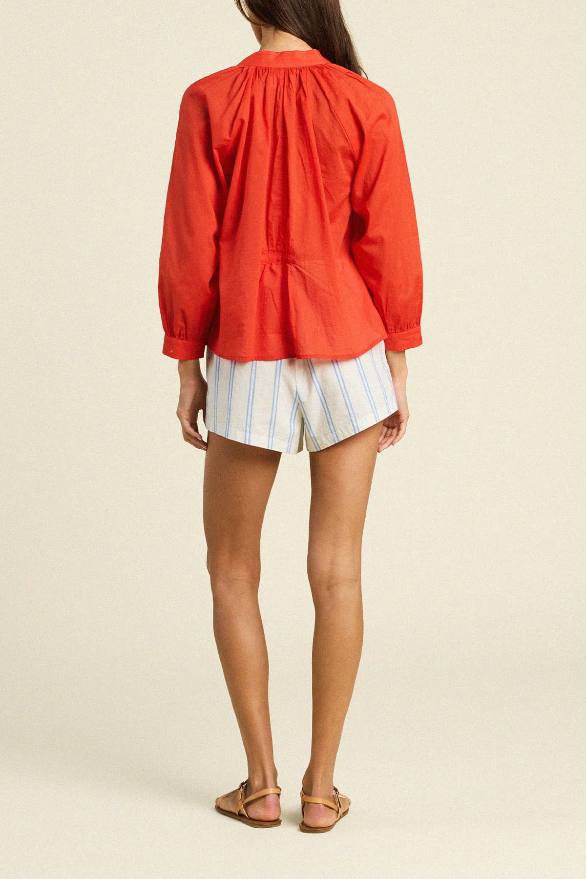 Mena Blouse Tomato Voile