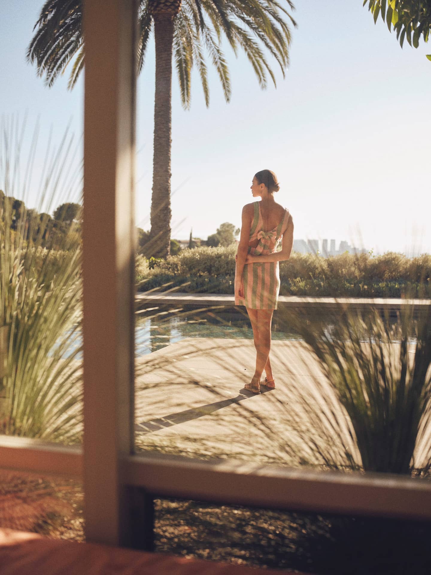 Rosalie Dress Watermelon Stripe