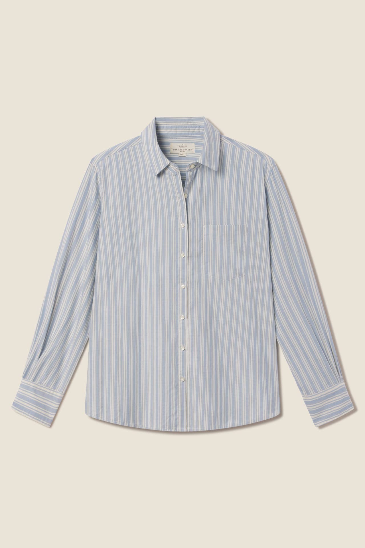 Blake Oversized Shirt Blue Oxford Stripe