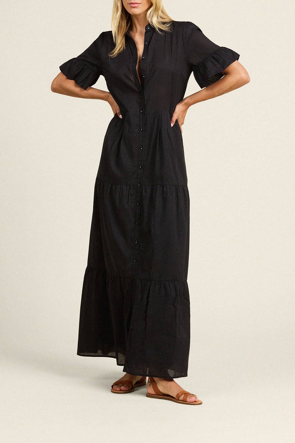 Martine Dress Black Voile