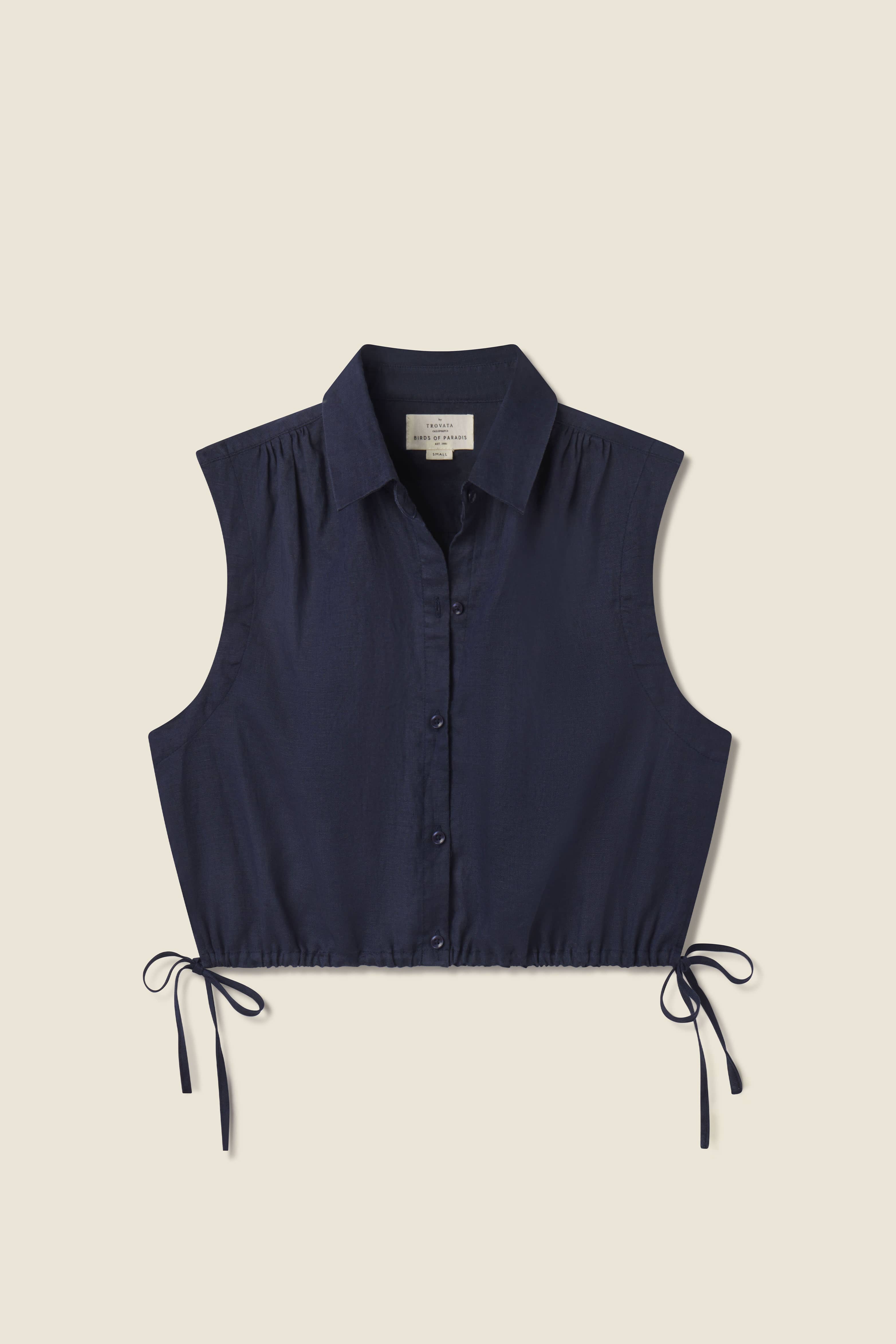 Ivy Shirt Navy Linen