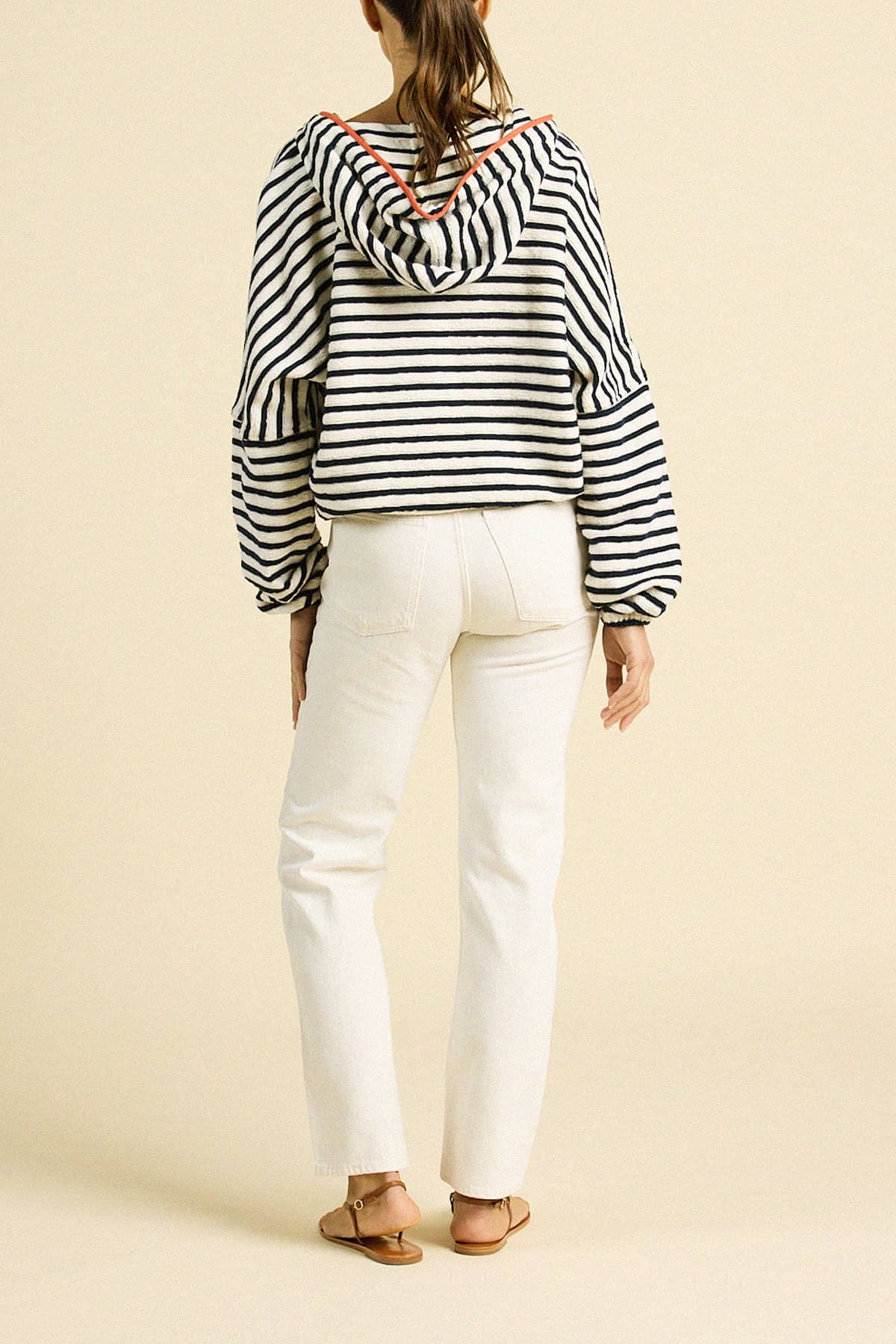 Andi Windbreaker Navy Stripe