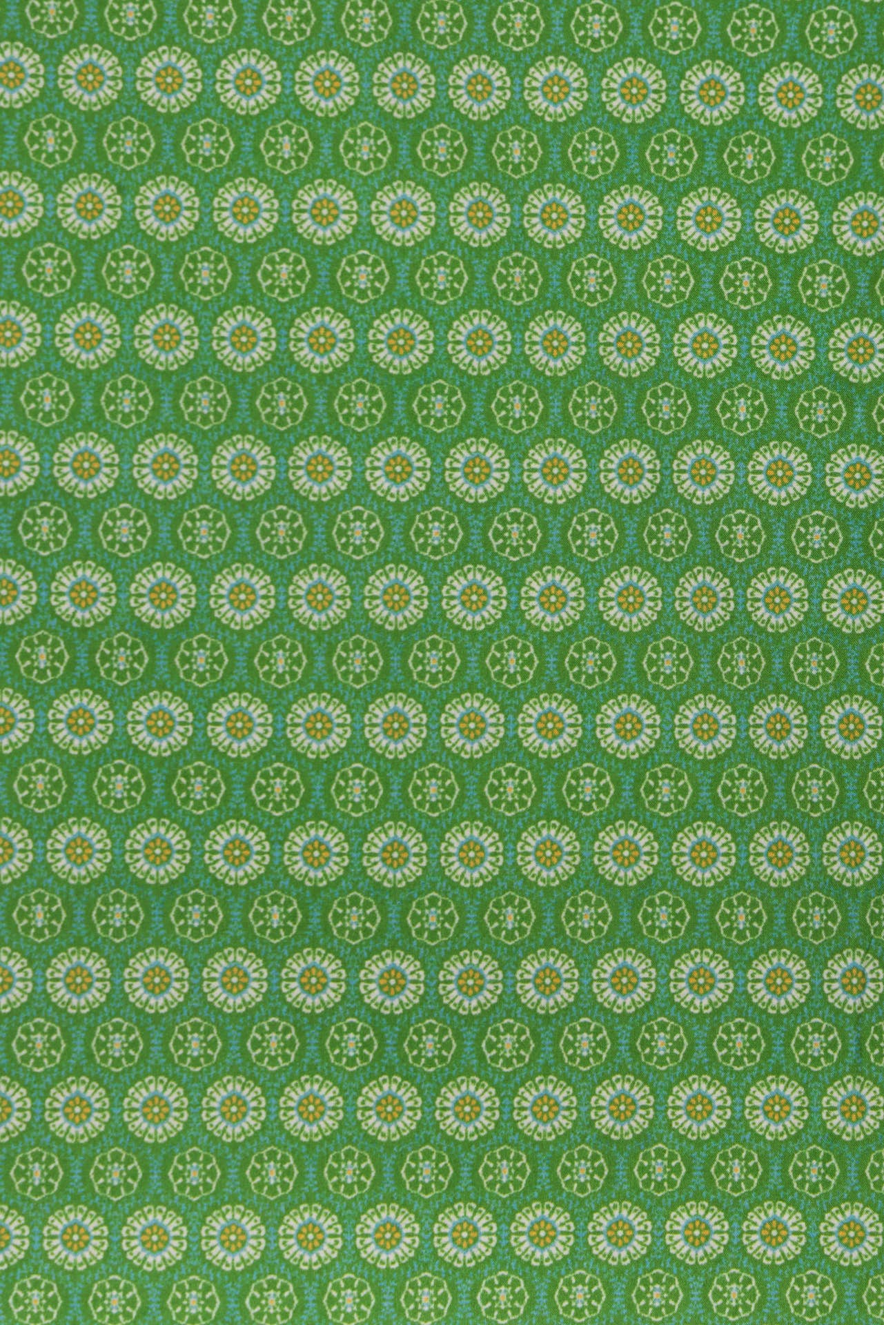 Carmen Dress Green Medallion