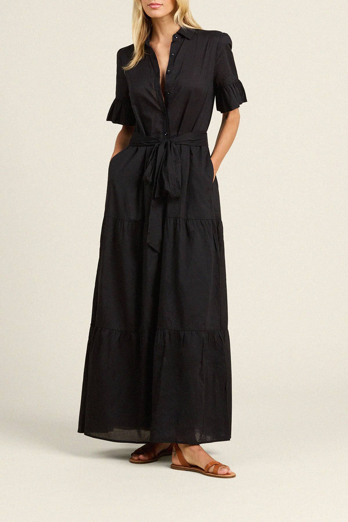 Martine Dress Black Voile