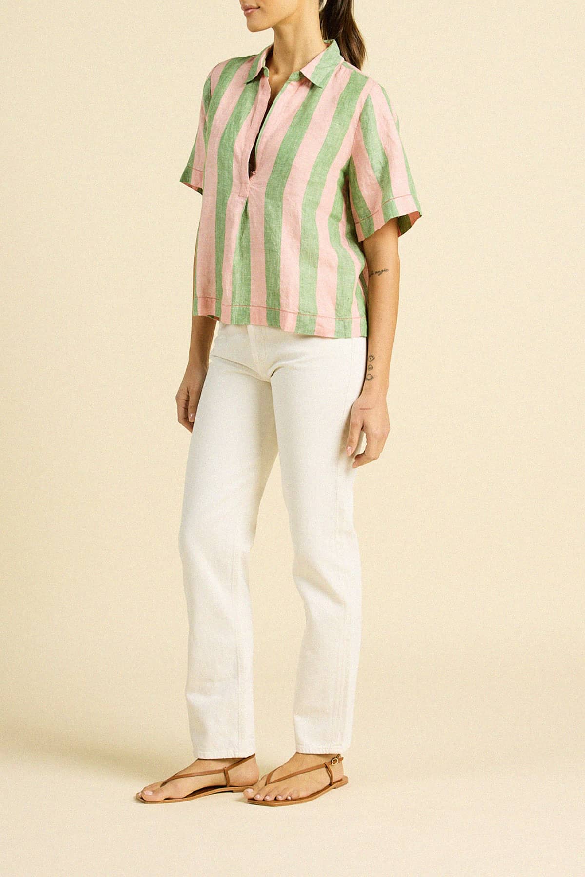 Cora Shirt Watermelon Stripe