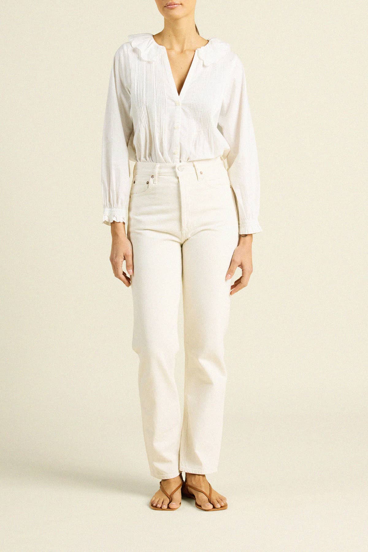 Francine Blouse White Poplin
