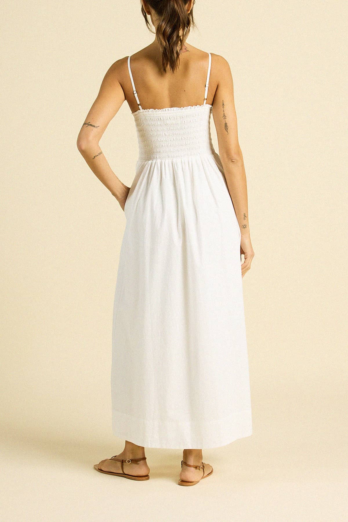 Carmen Dress White Poplin