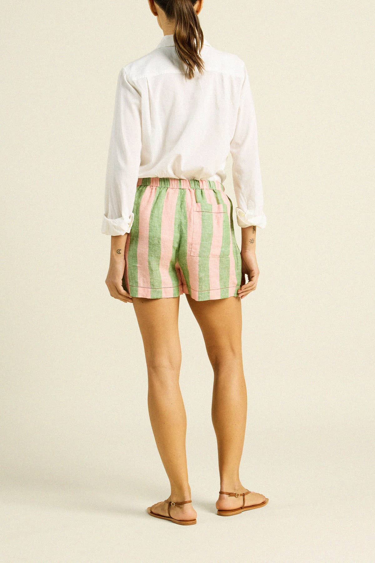 Charlie Short Watermelon Stripe