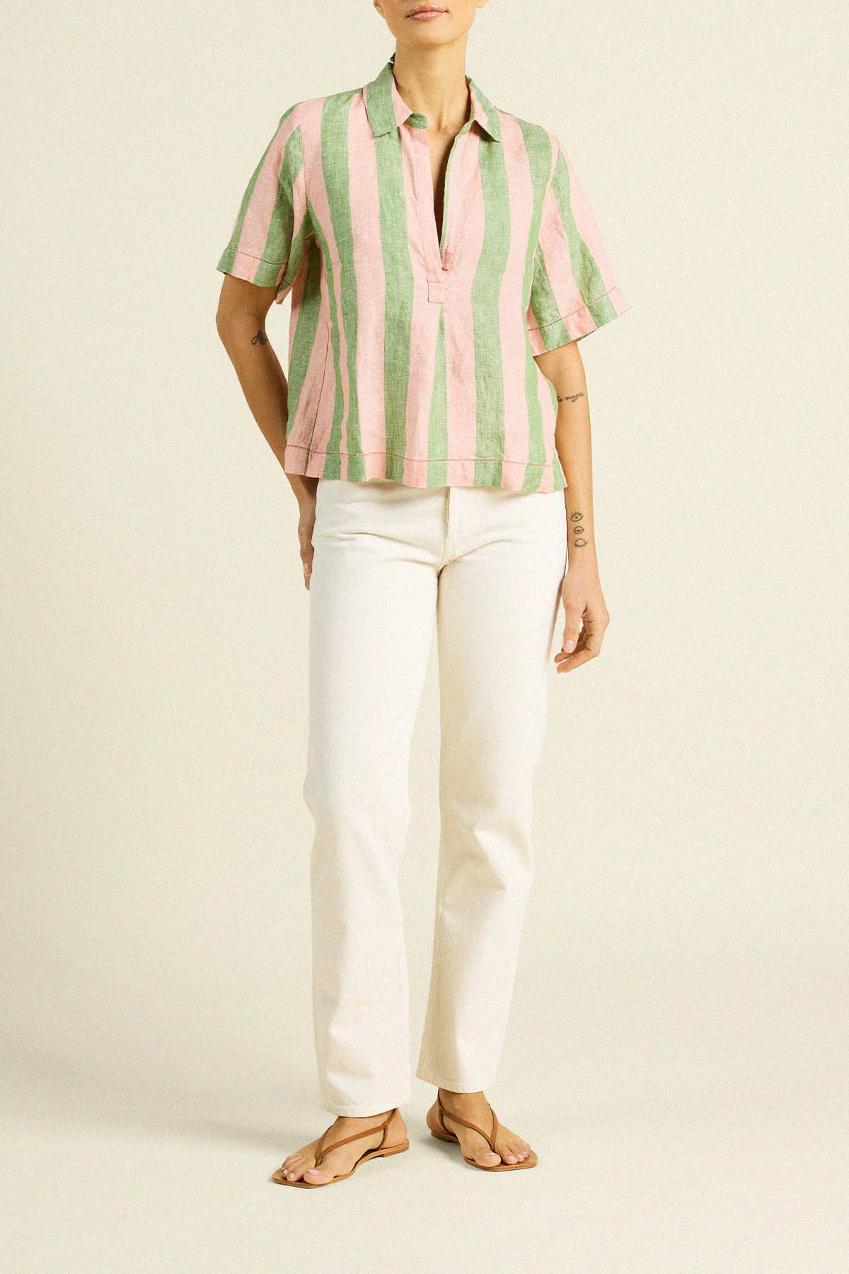 Cora Shirt Watermelon Stripe