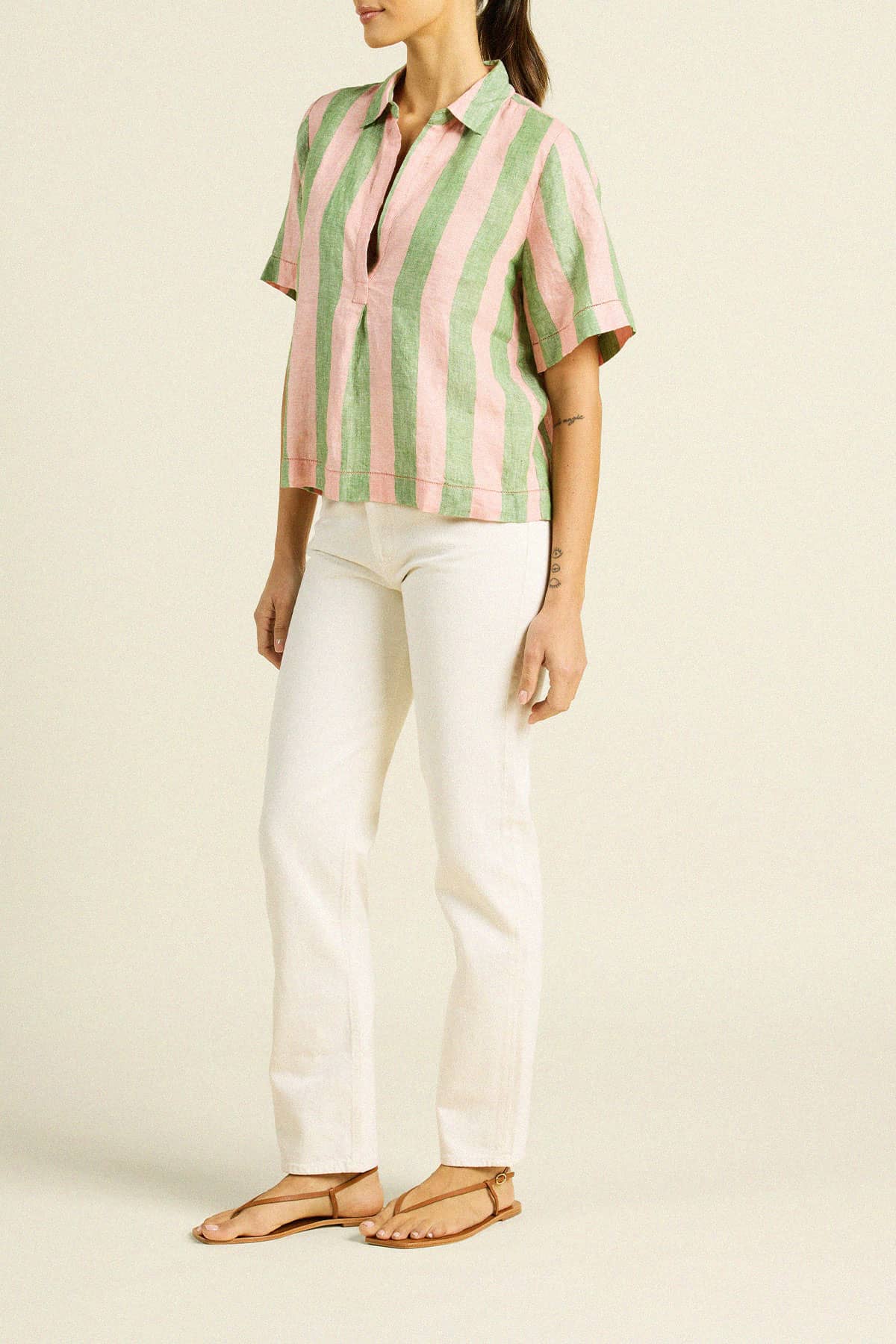 Cora Shirt Watermelon Stripe