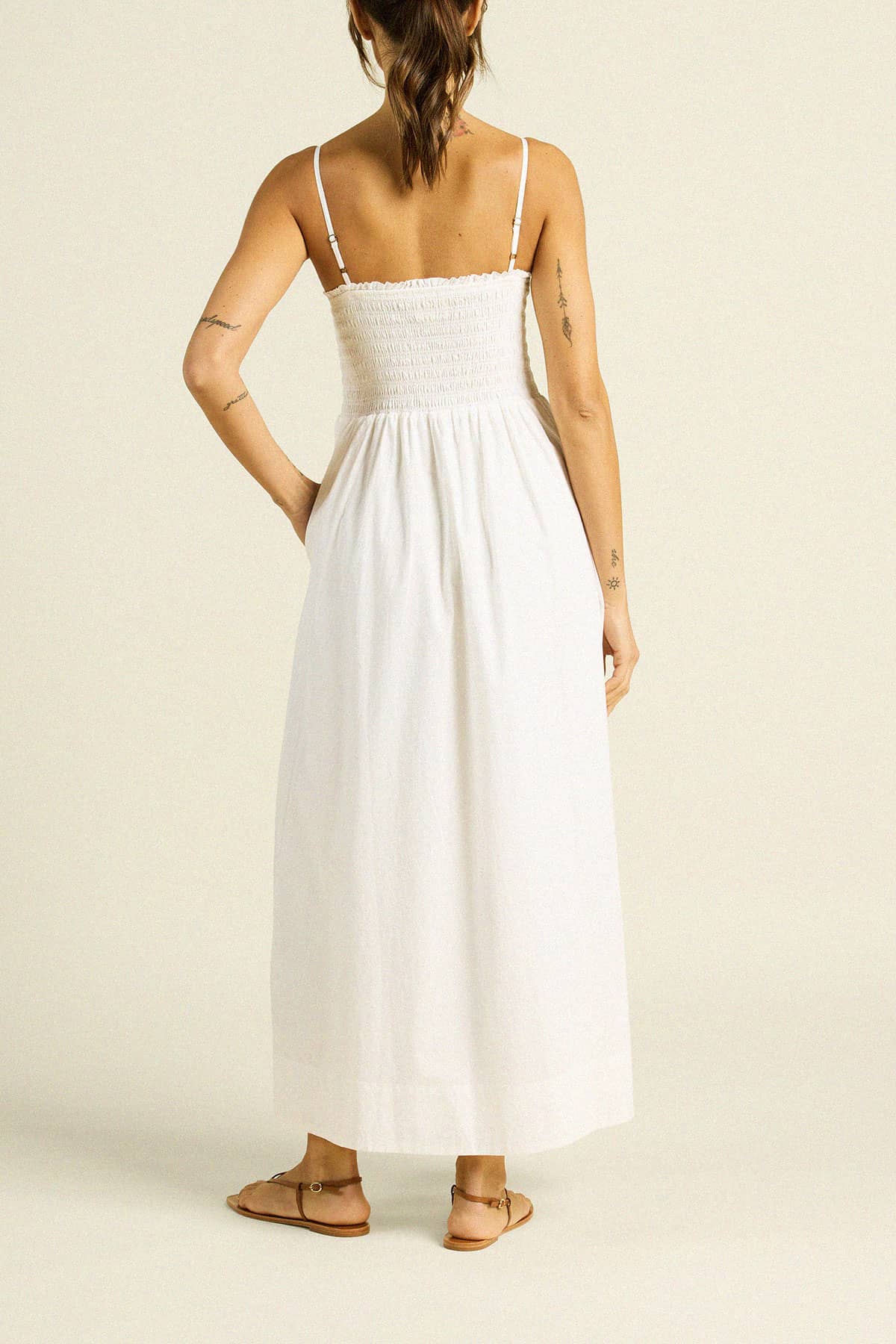 Carmen Dress White Poplin