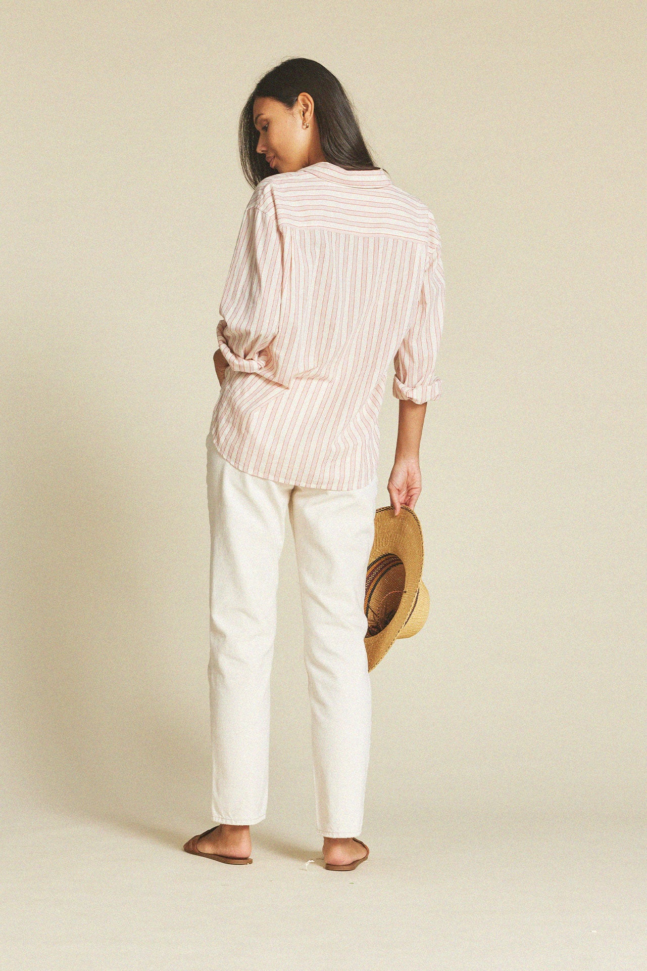 Blake Oversized Shirt Cameo Stripe