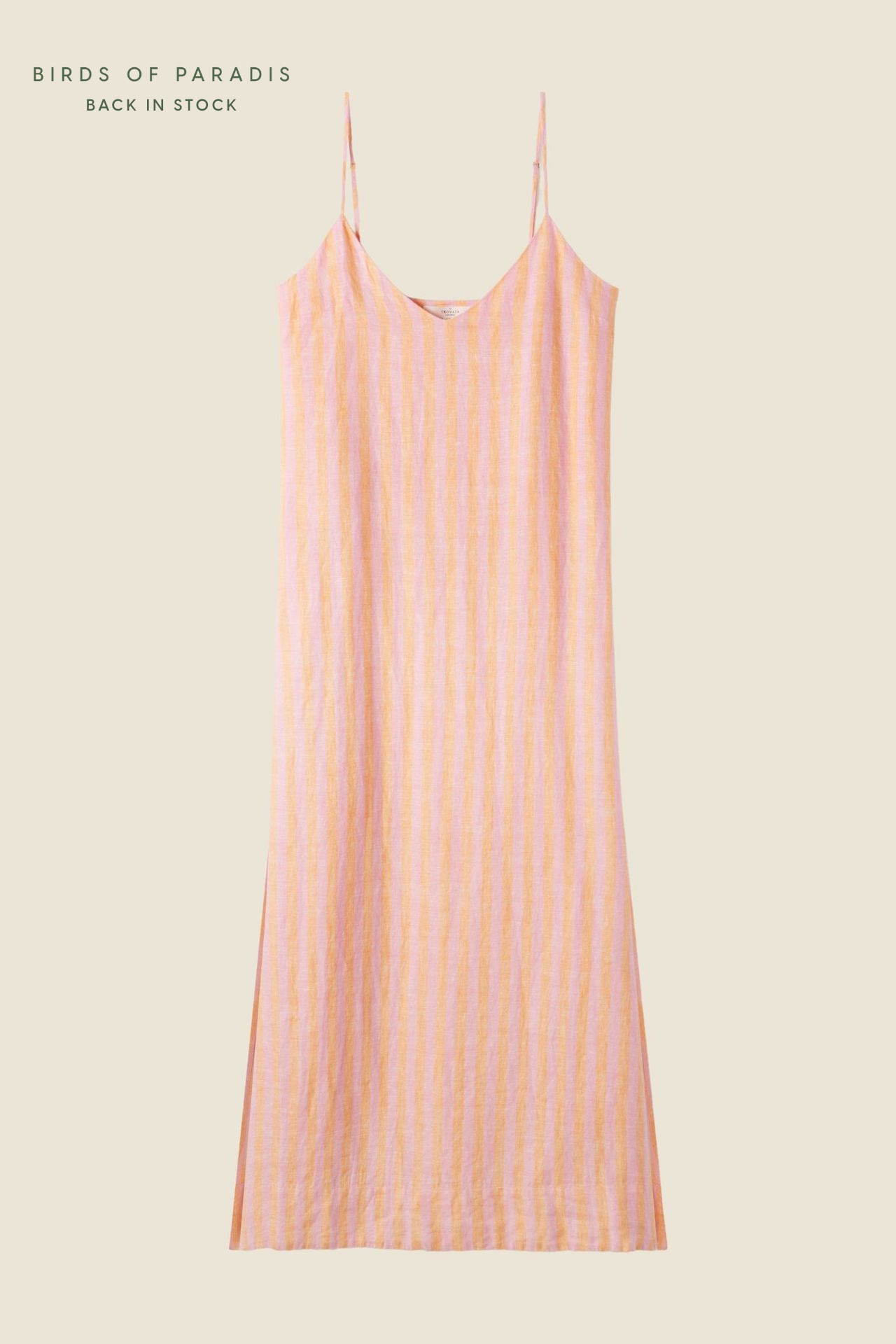 Reva Dress Creamsicle Stripe